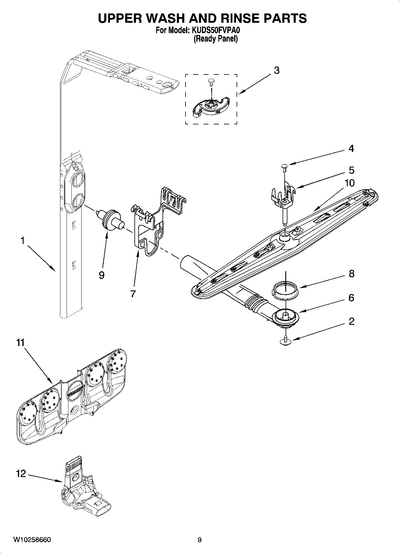 07 - UPPER WASH AND RINSE PARTS