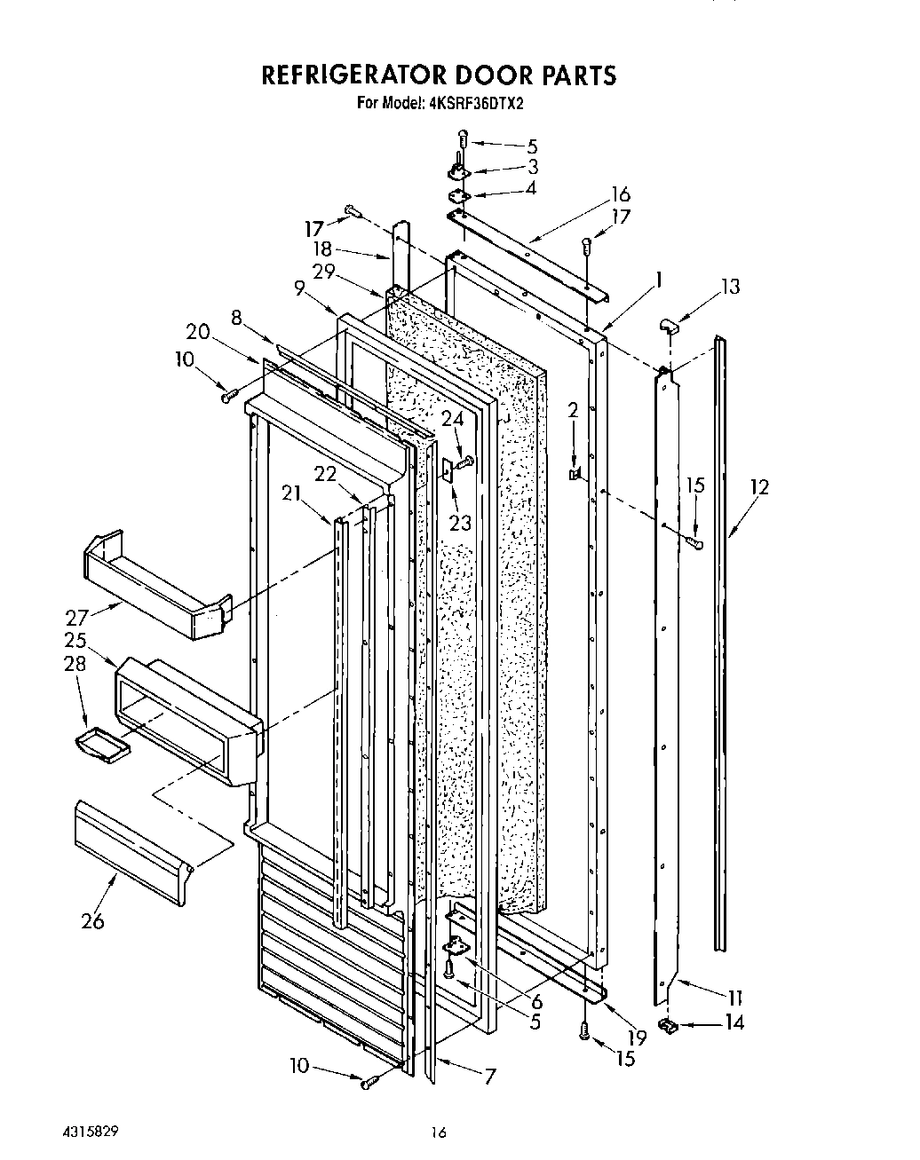 10 - REFRIGERATOR DOOR, LIT/OPTIONAL