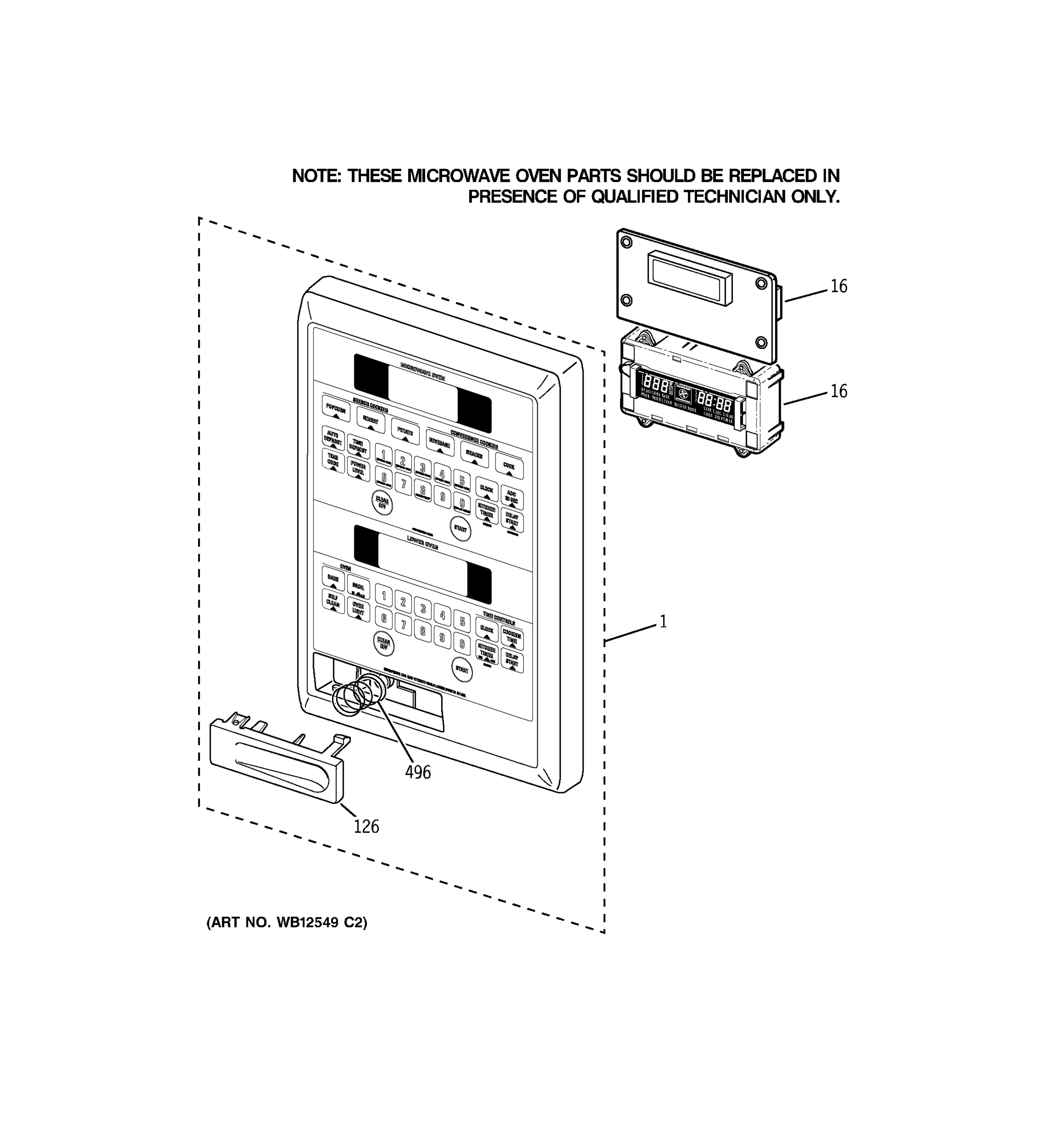 MICROWAVE CONTROL PANEL
