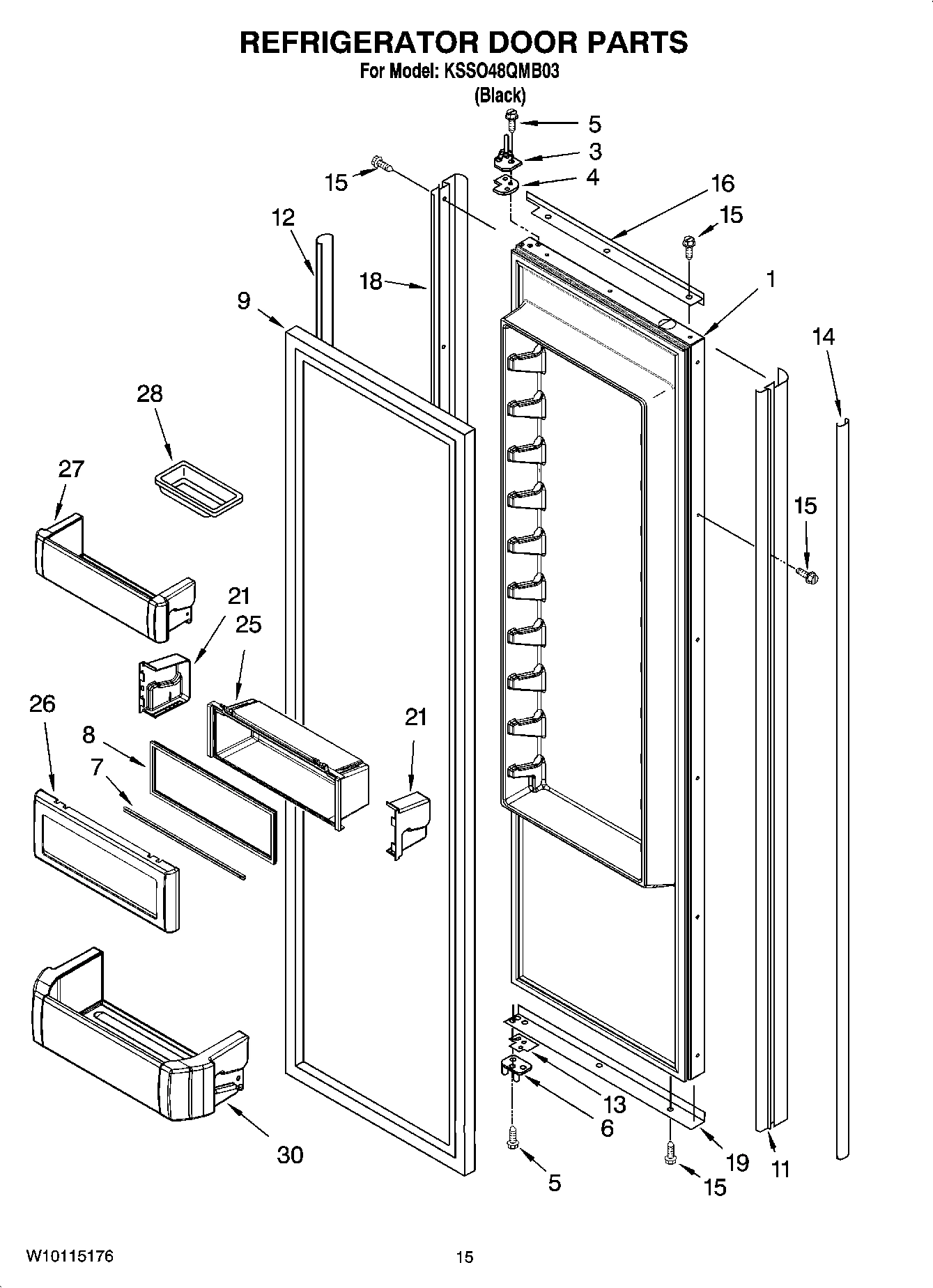 10 - REFRIGERATOR DOOR PARTS
