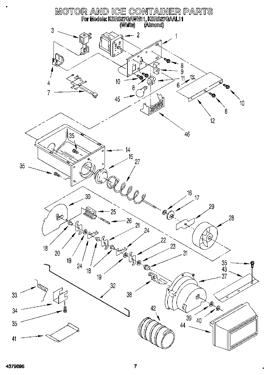 05 - MOTOR AND ICE CONTAINER