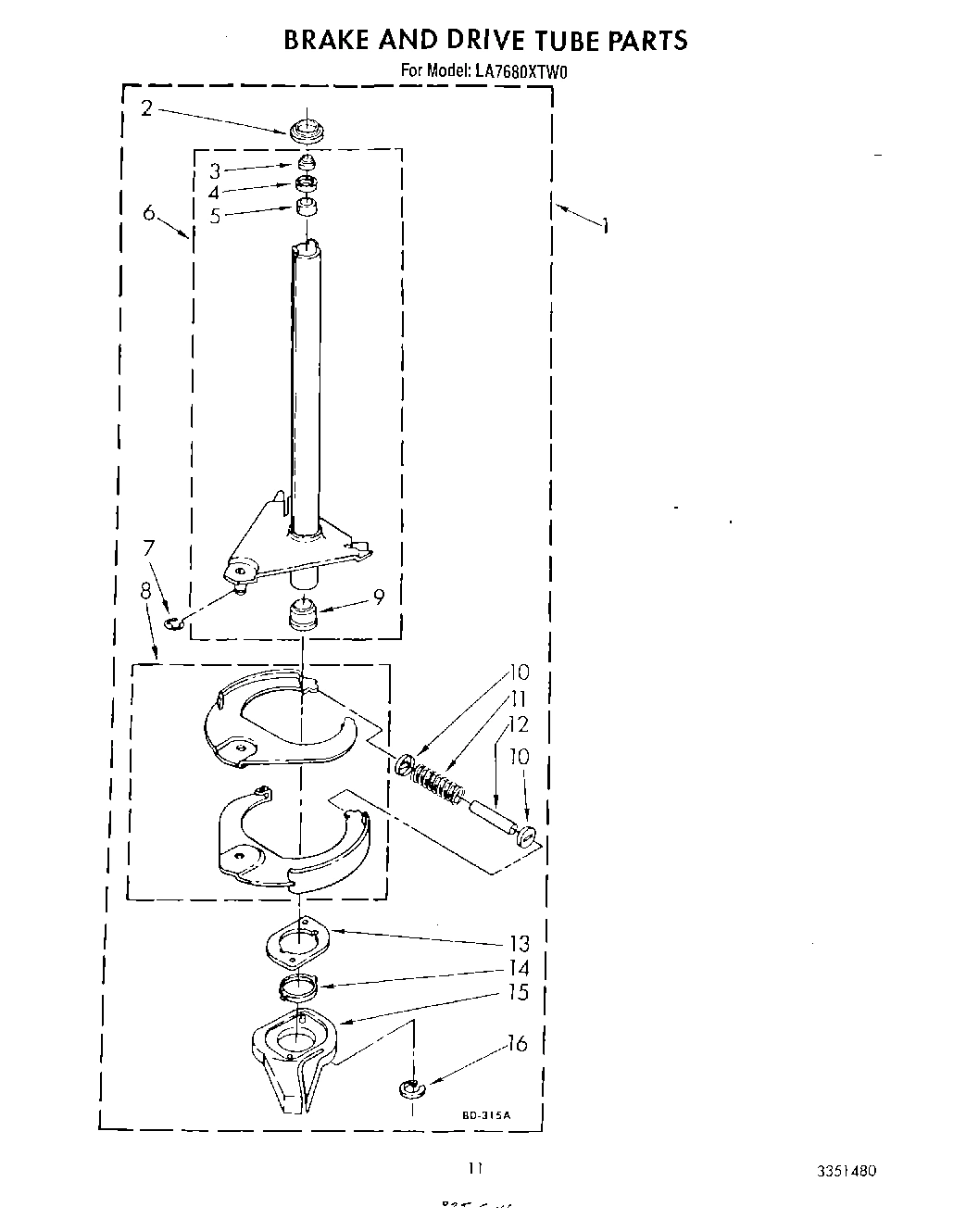 09 - BRAKE AND DRIVE TUBE