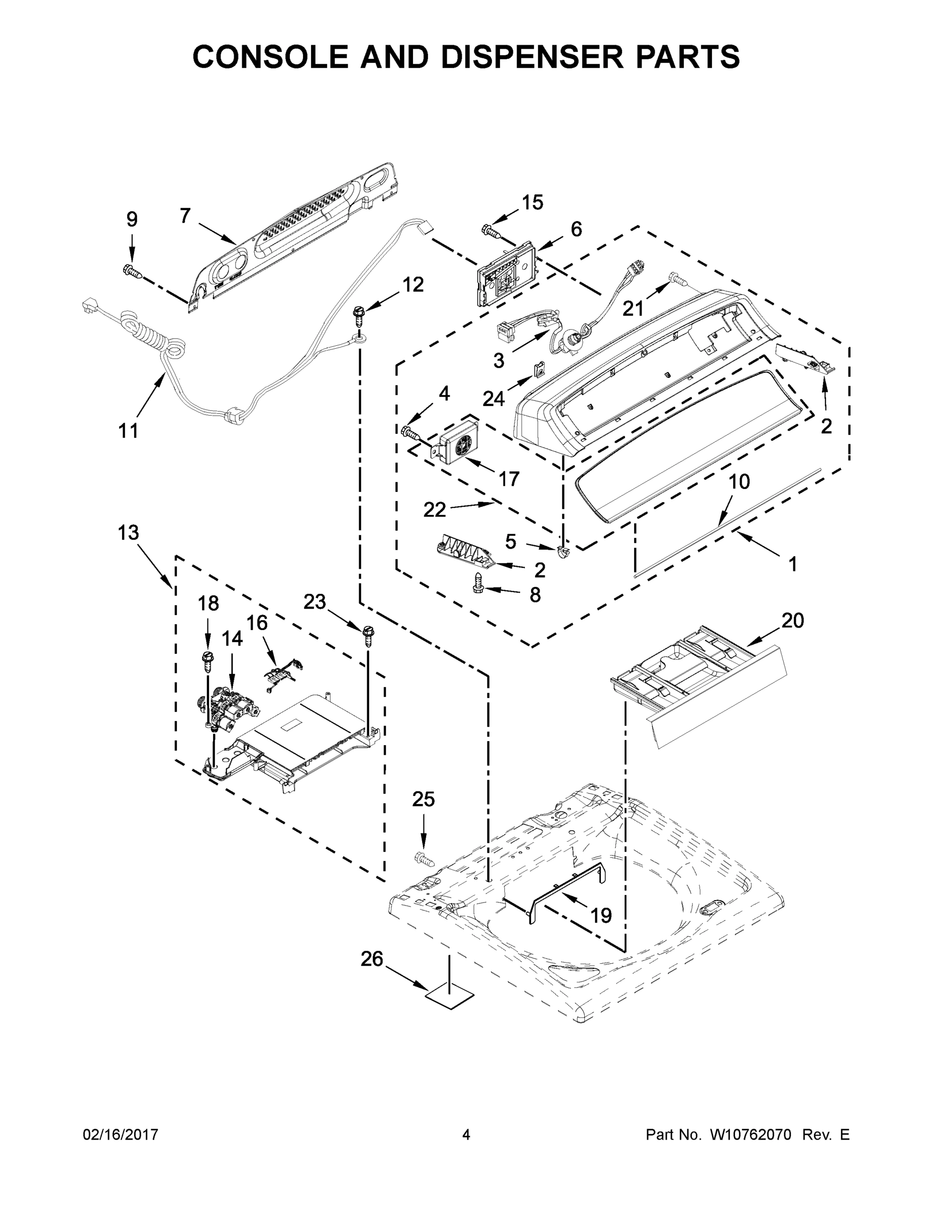 03 - CONSOLE AND DISPENSER PARTS