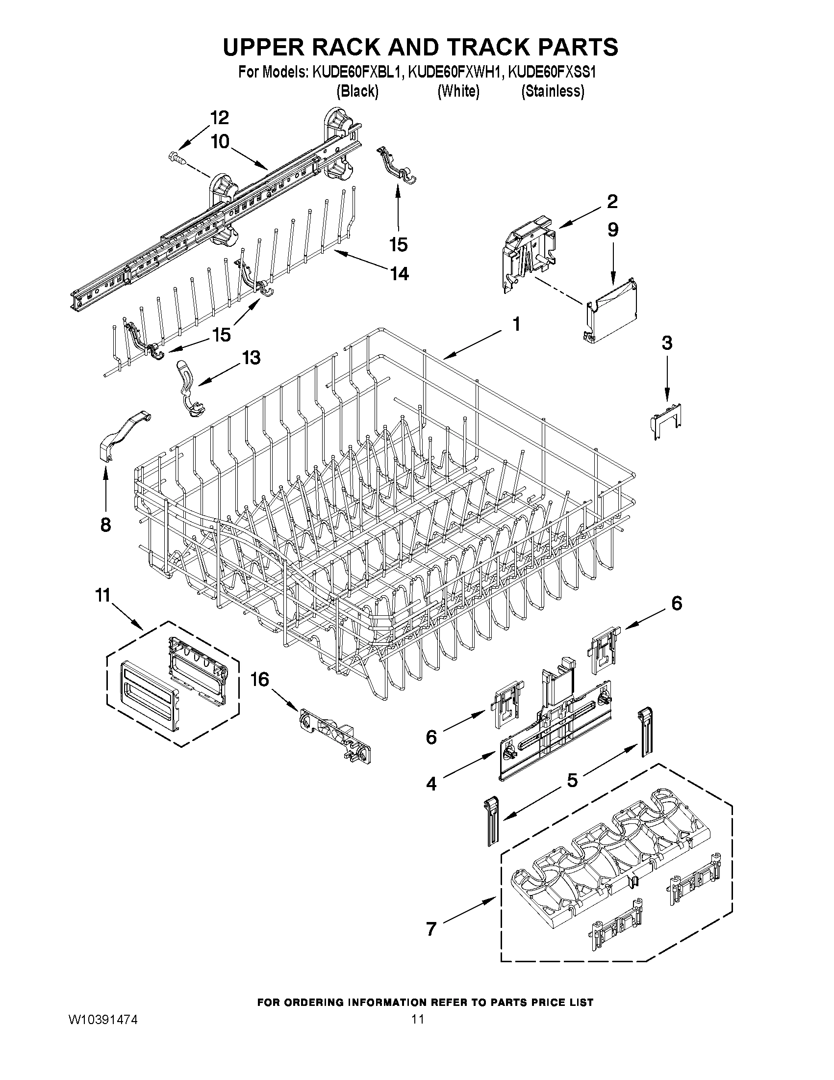 09 - UPPER RACK AND TRACK PARTS