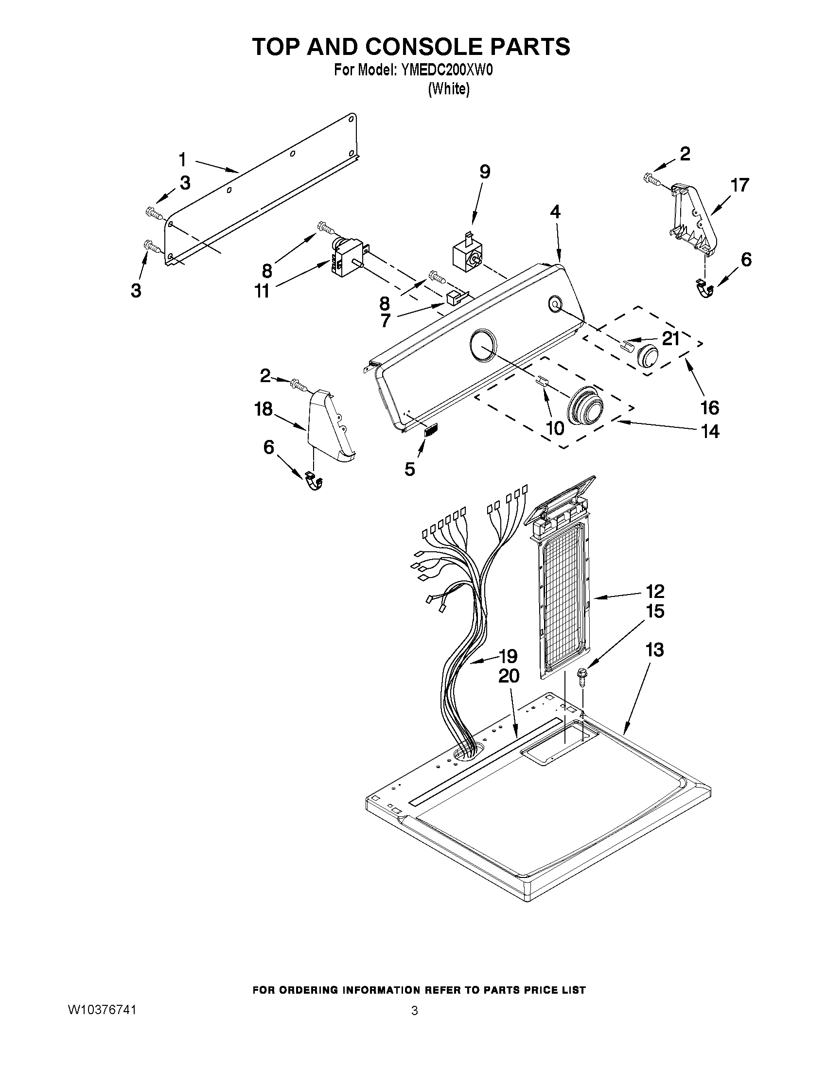 02 - TOP AND CONSOLE PARTS