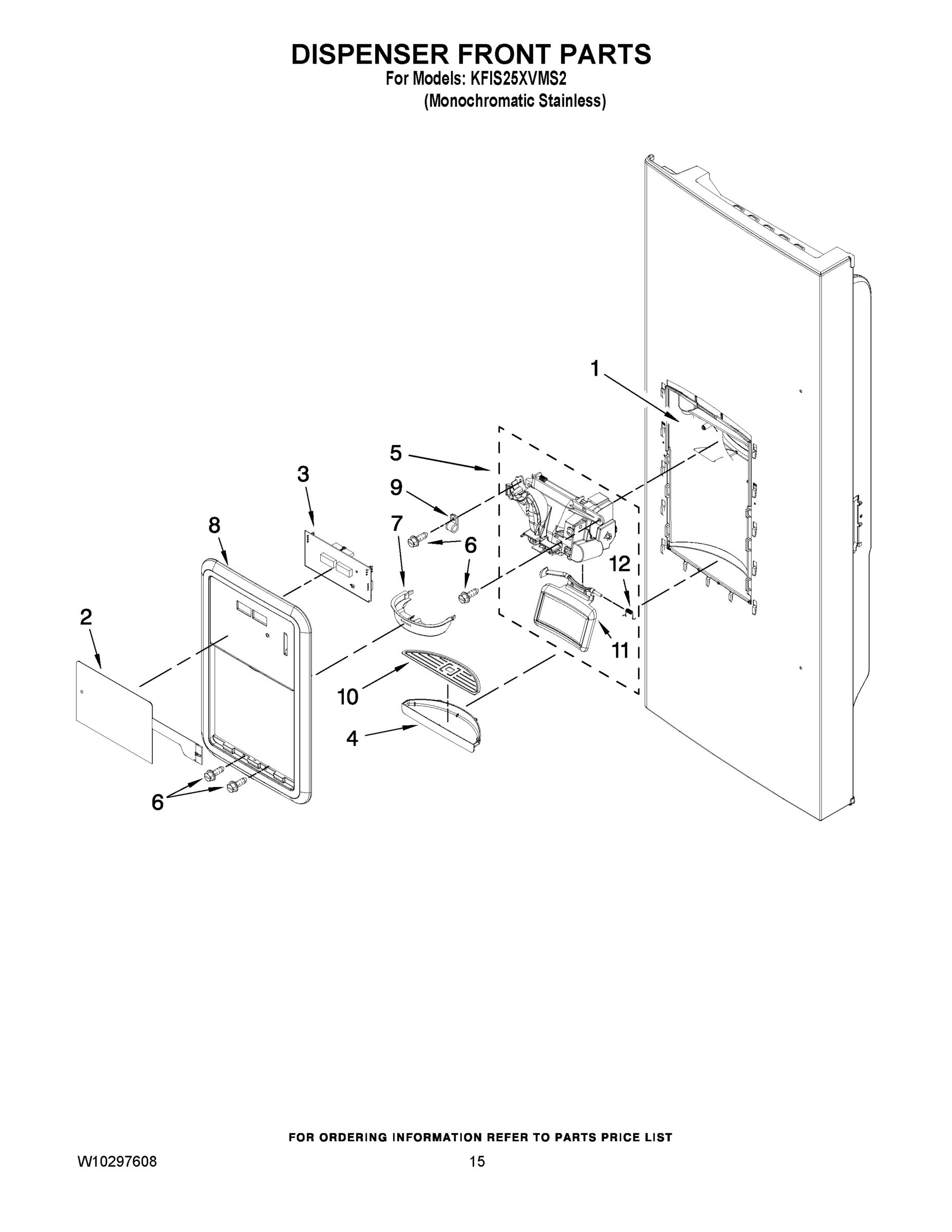 08 - DISPENSER FRONT PARTS