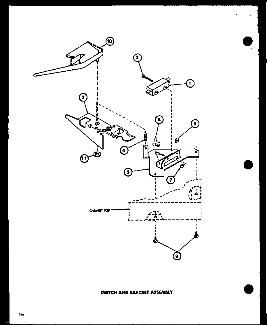 10 - SWITCH AND BRACKET ASSY