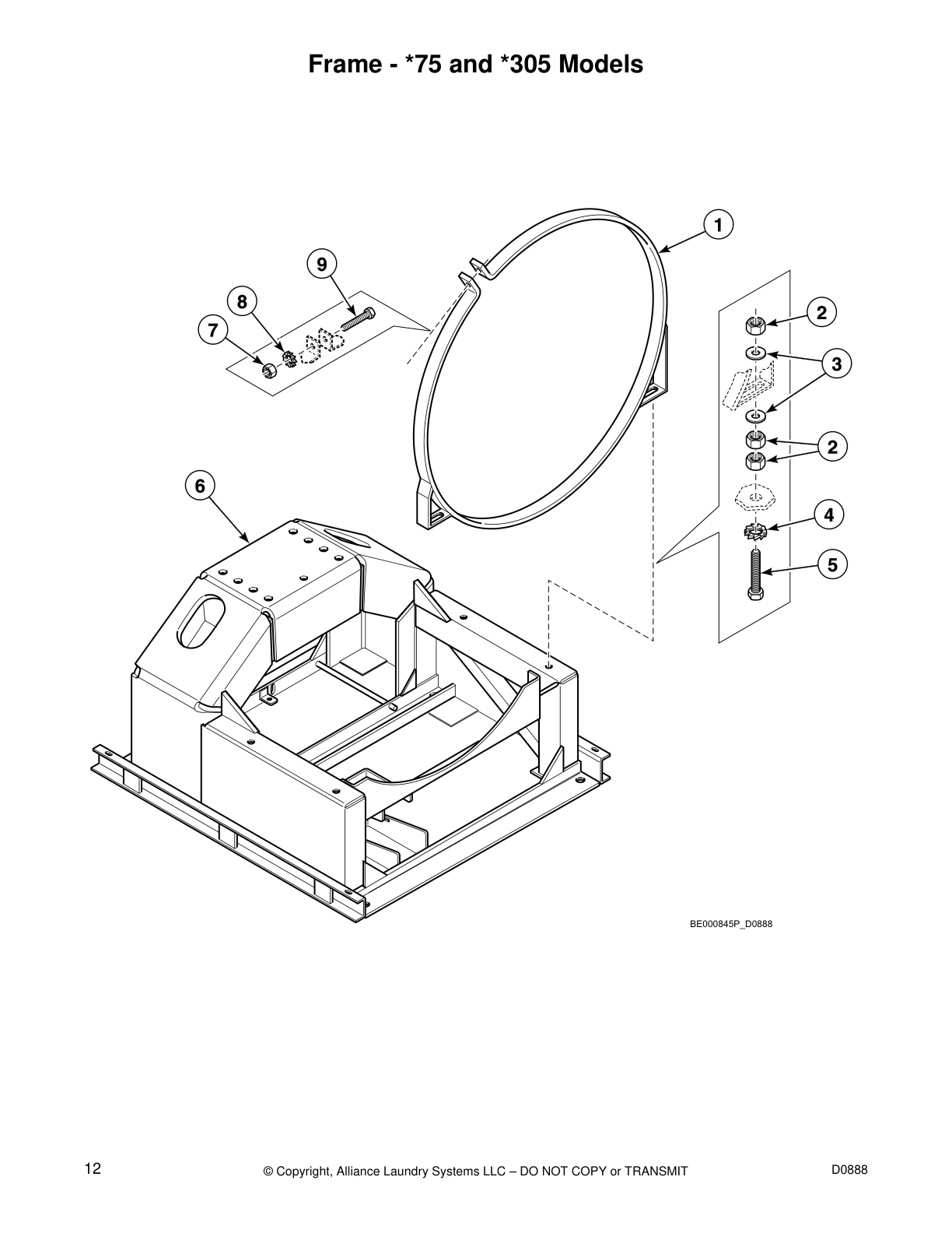 Frame - *75 and *305 Models