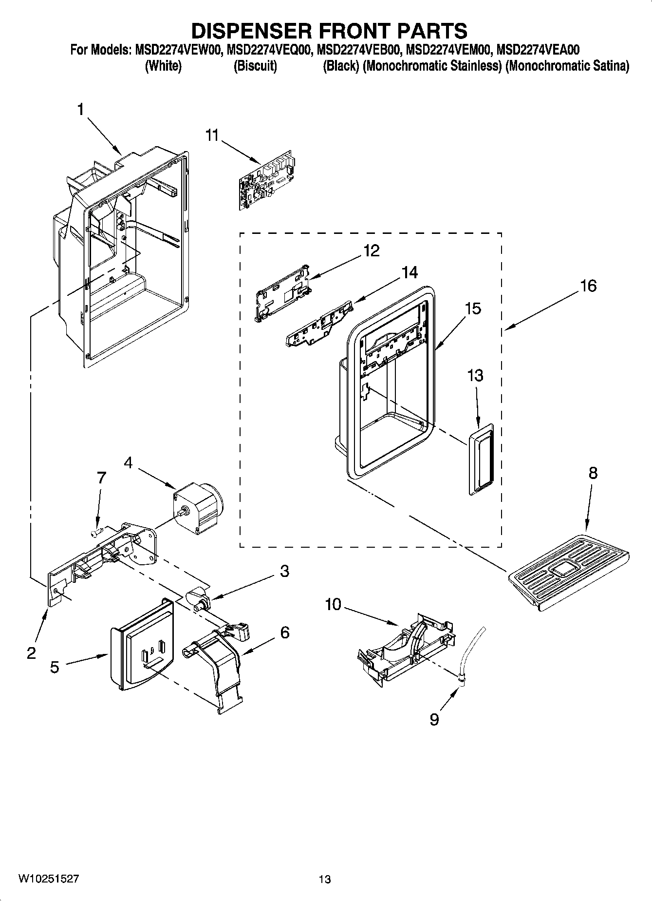 08 - DISPENSER FRONT PARTS
