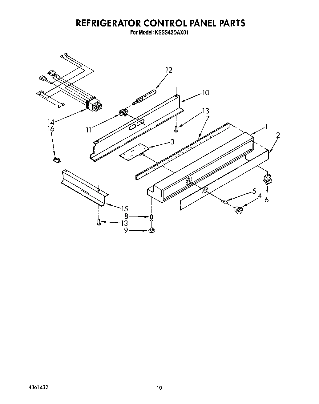 07 - REFRIGERATOR CONTROL PANEL
