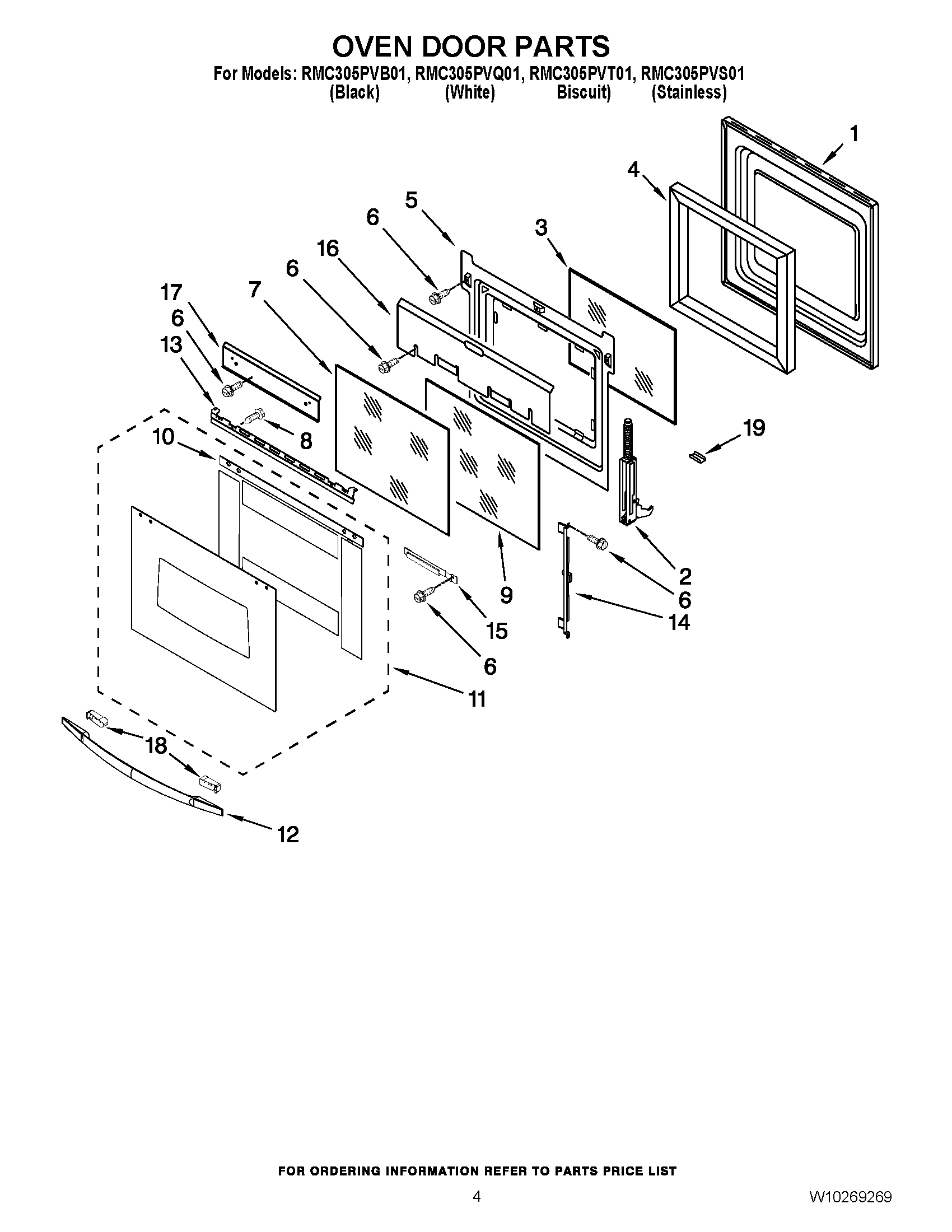 03 - OVEN DOOR PARTS