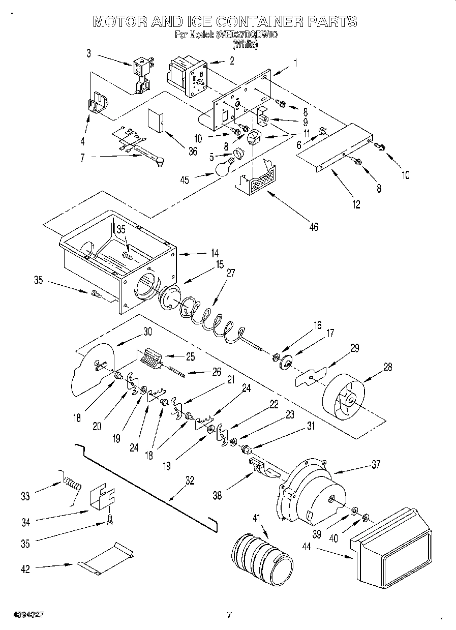 05 - MOTOR AND ICE CONTAINER