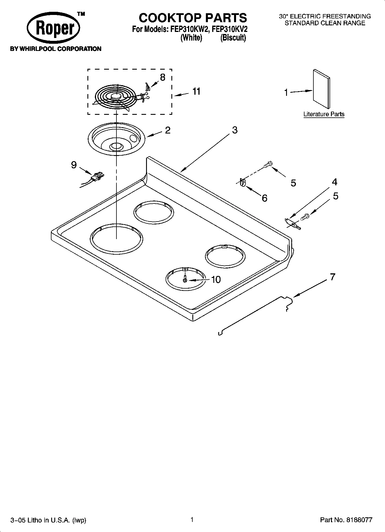 01 - COOKTOP PARTS