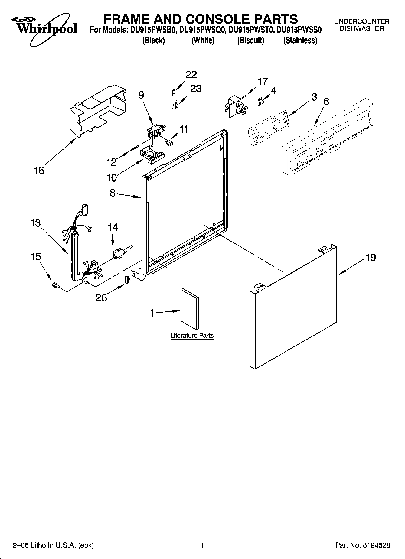 01 - FRAME AND CONSOLE PARTS