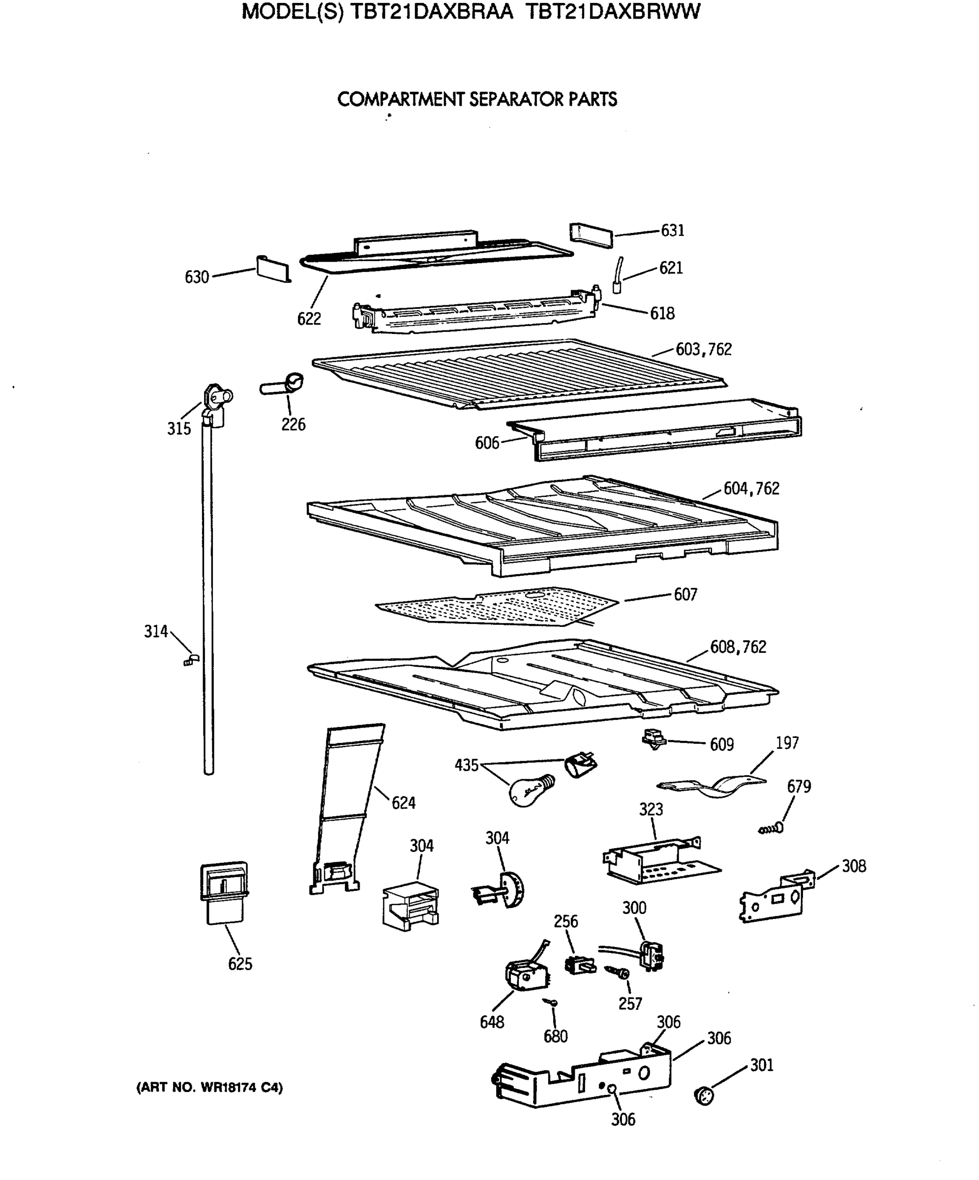 COMPARTMENT SEPARATOR PARTS