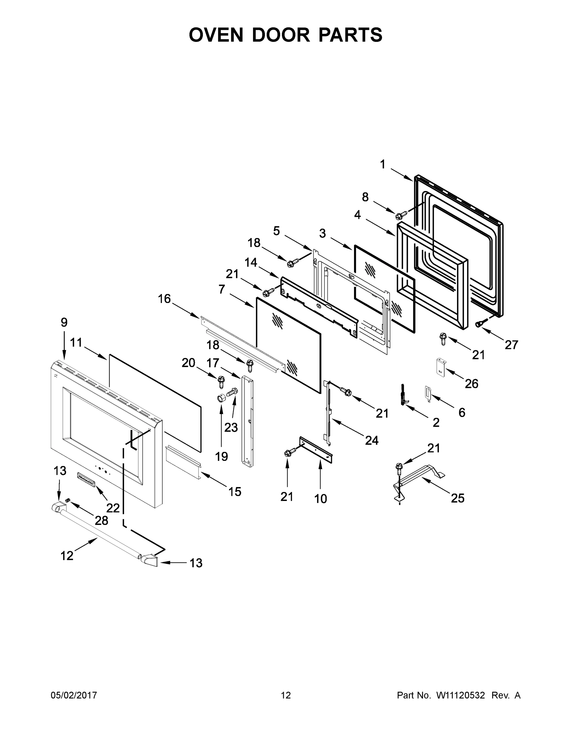 07 - OVEN DOOR PARTS