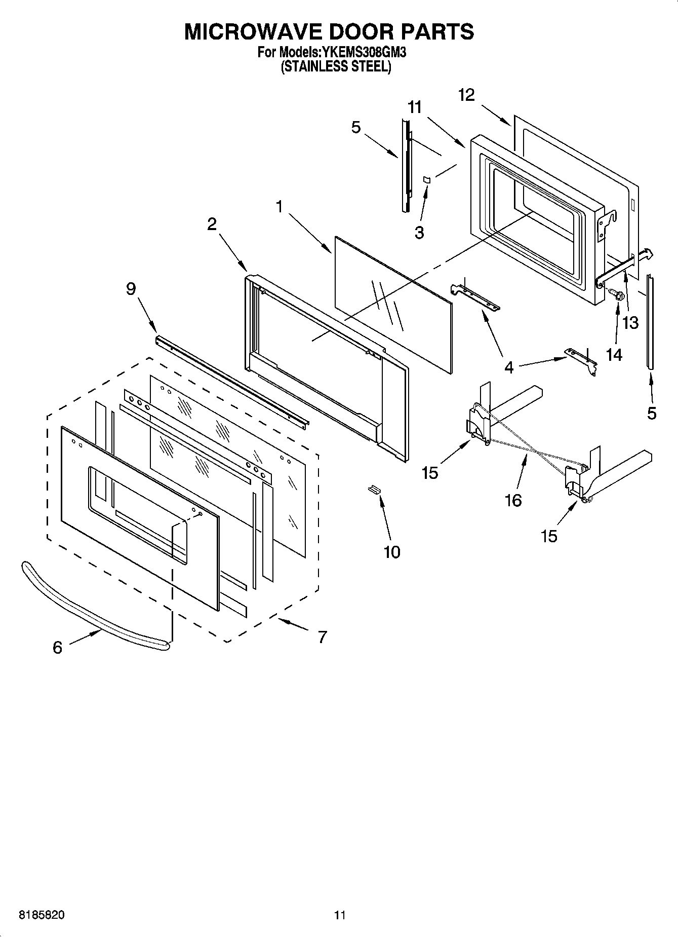 09 - MICROWAVE DOOR PARTS, OPTIONAL PARTS