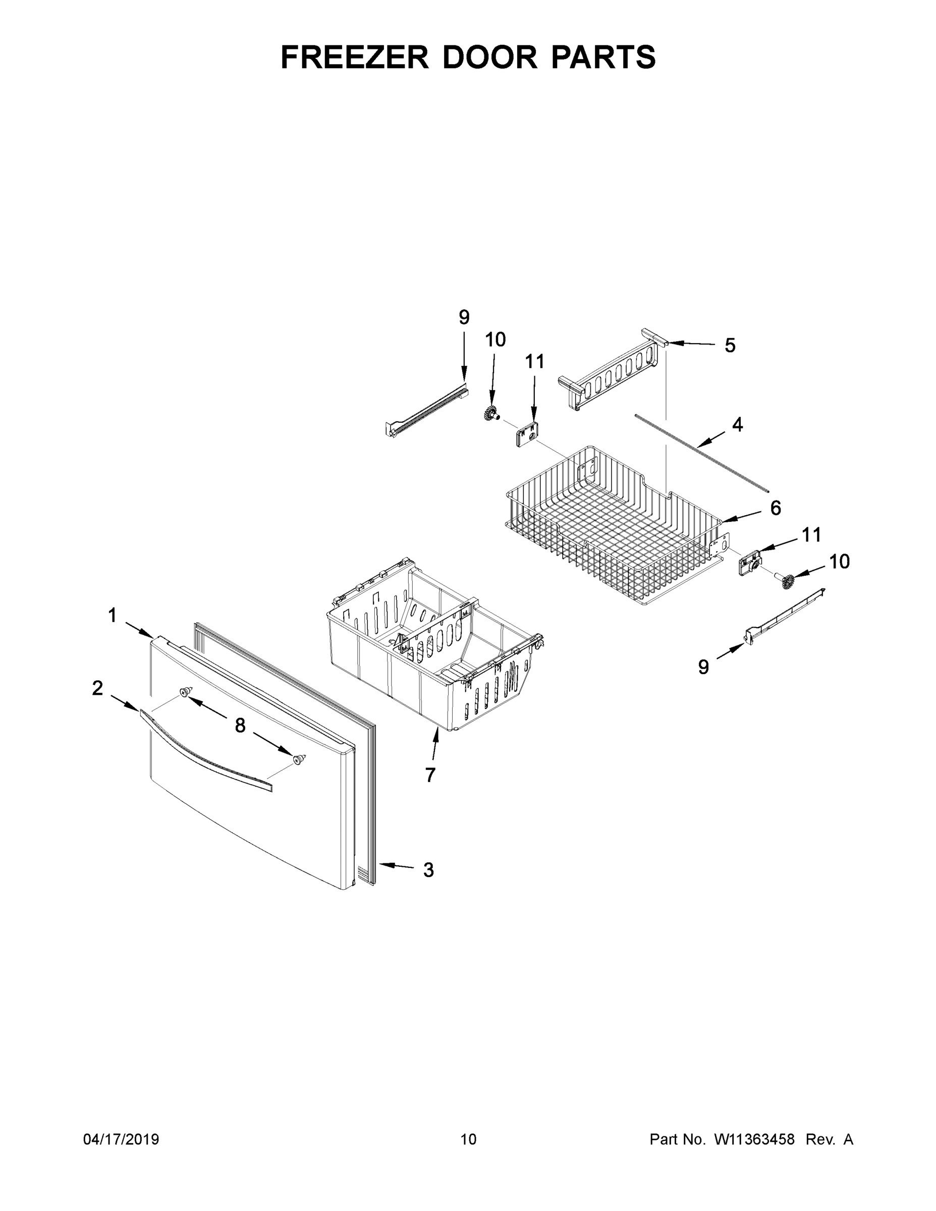 06 - FREEZER DOOR PARTS