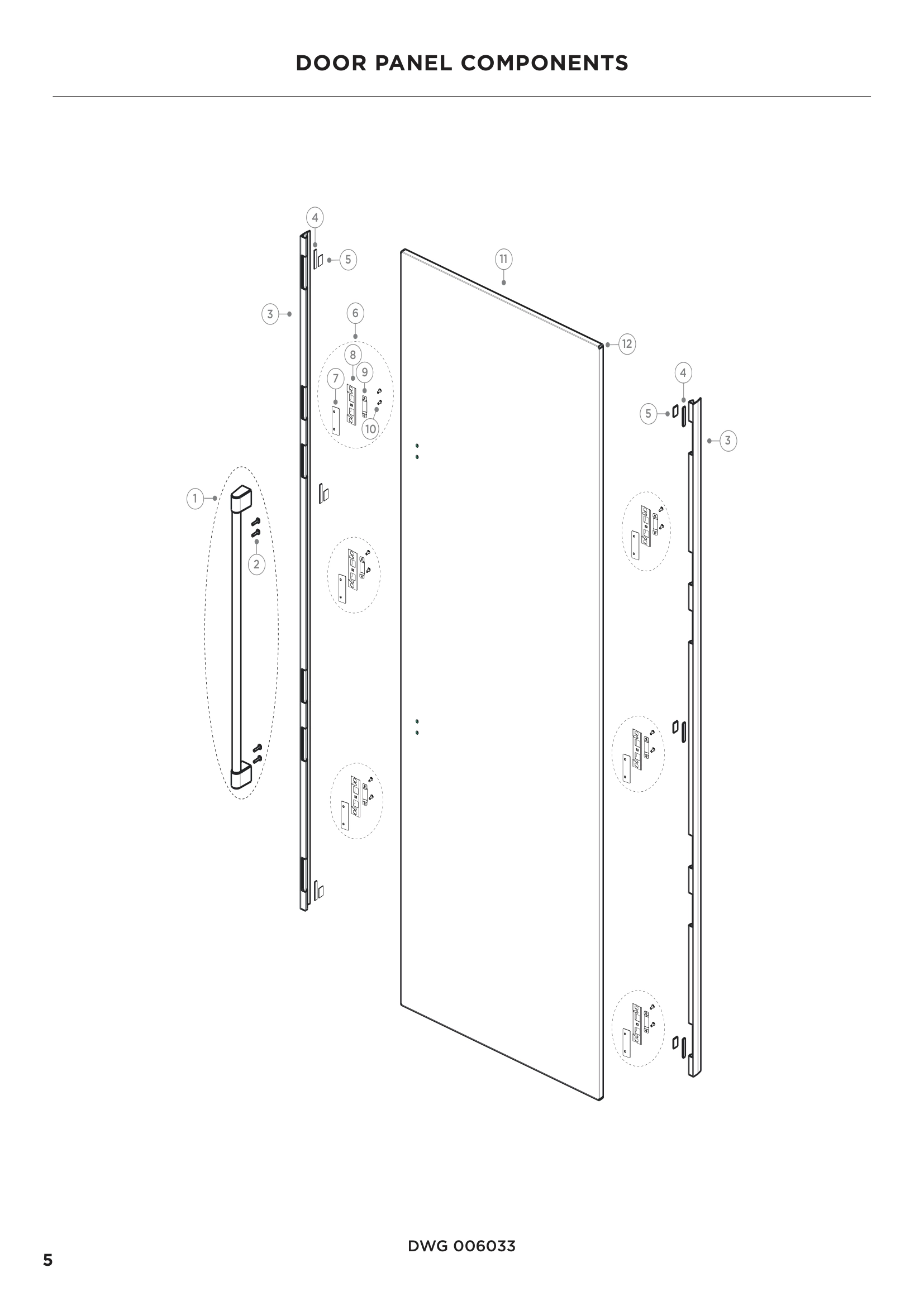 DOOR PANEL COMPONENTS