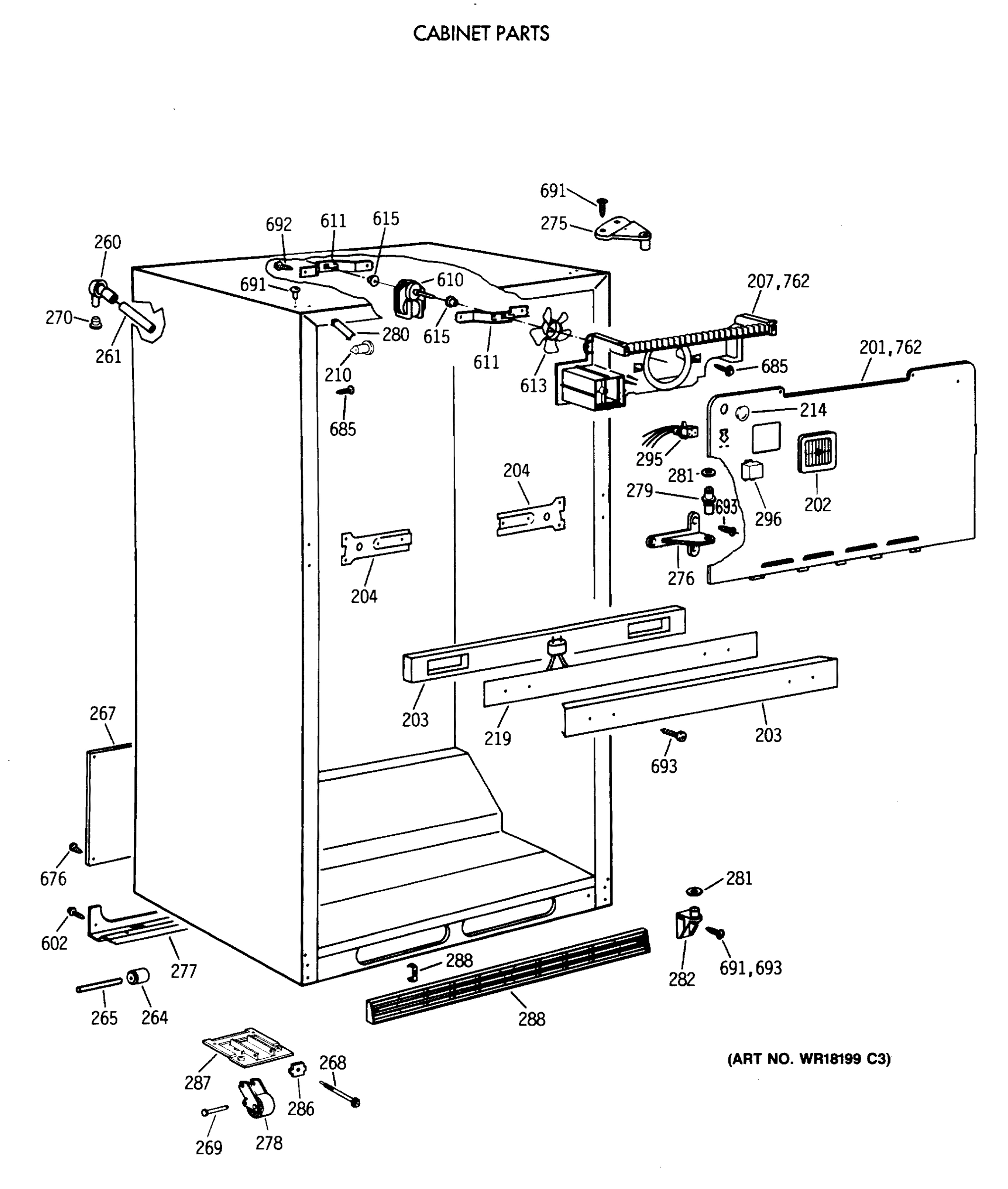 CABINET PARTS