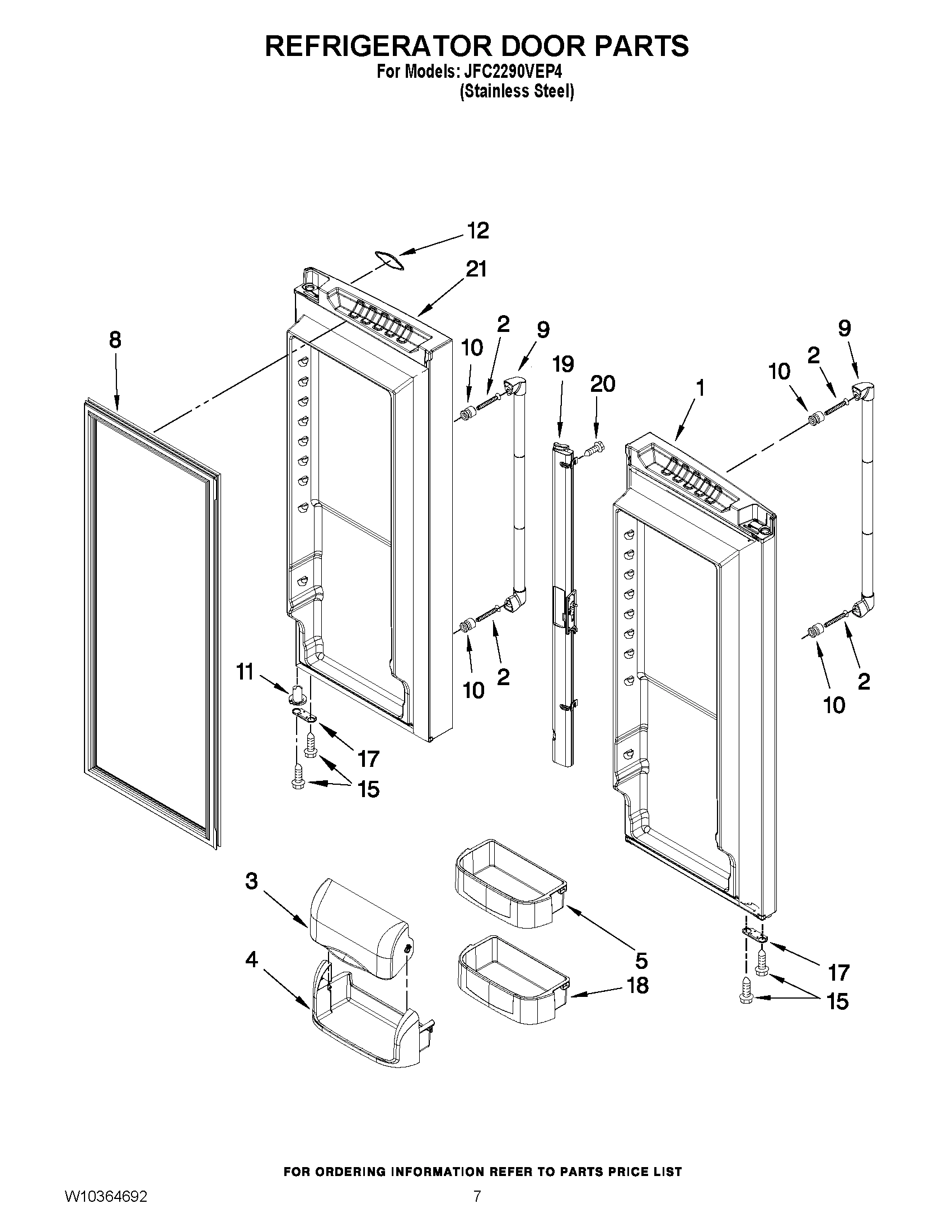 04 - REFRIGERATOR DOOR PARTS