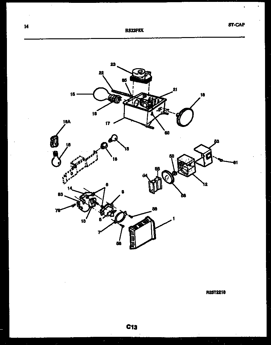 08 - REFRIGERATOR CONTROL ASSEMBLY, DAMP