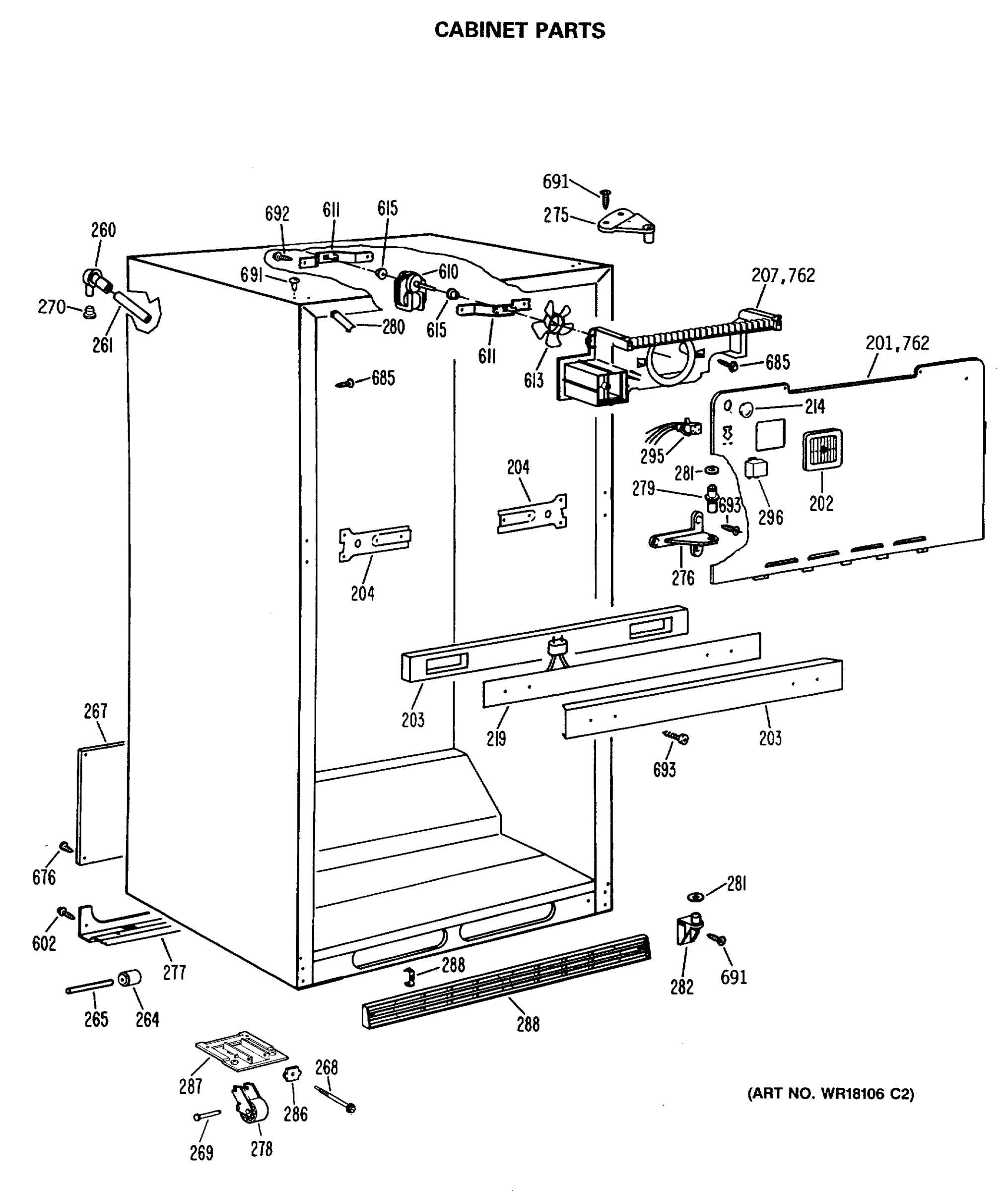 CABINET PARTS