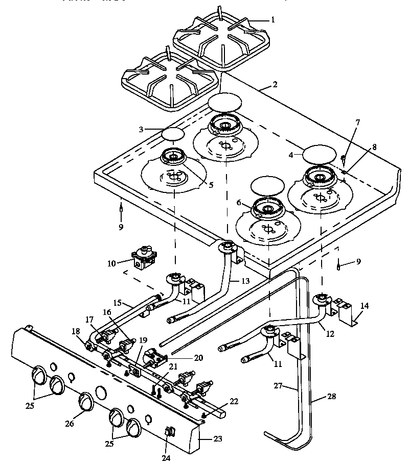 06 - SEALED TOP BURNER ASSY