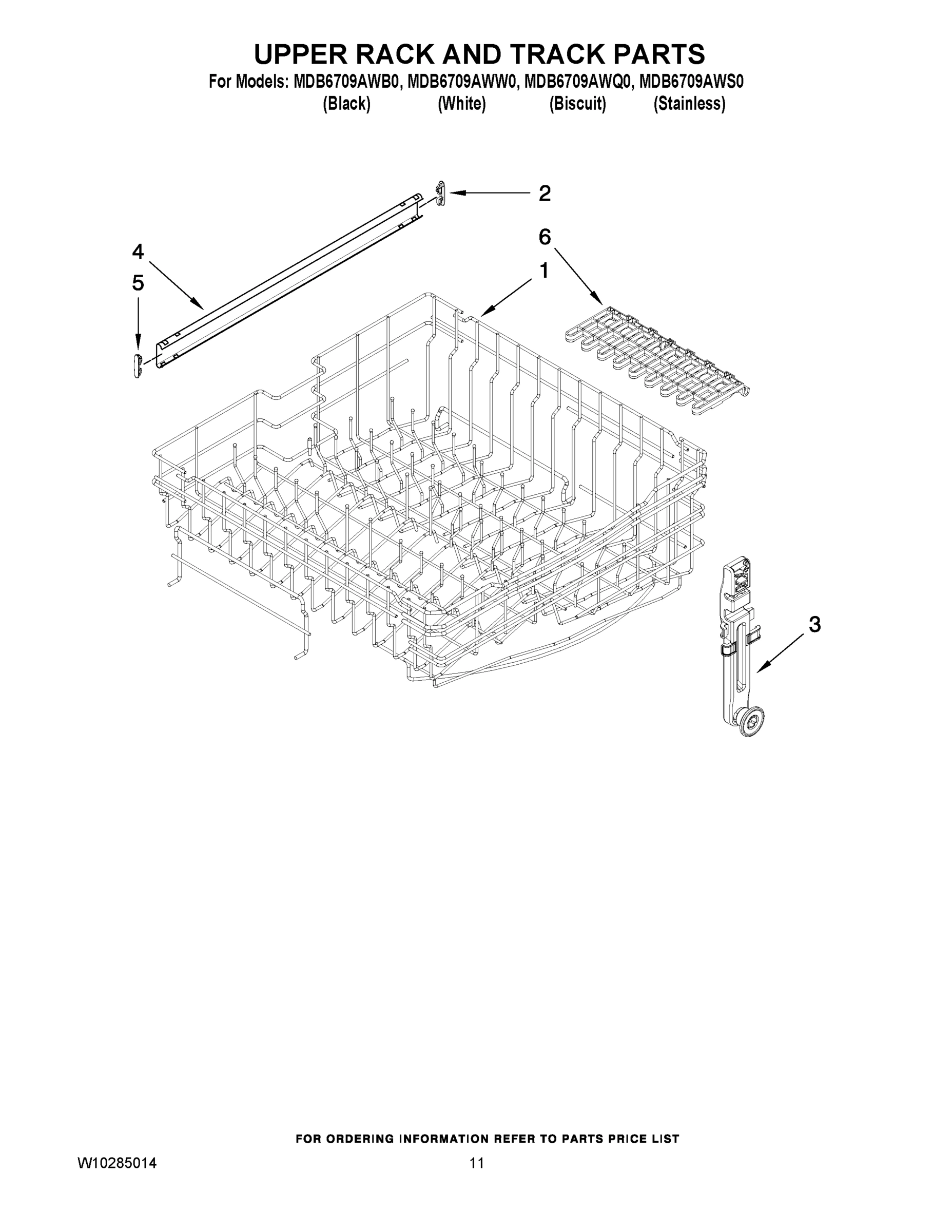 09 - UPPER RACK AND TRACK PARTS