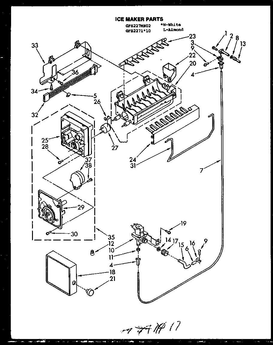 02 - ICE MAKER PARTS