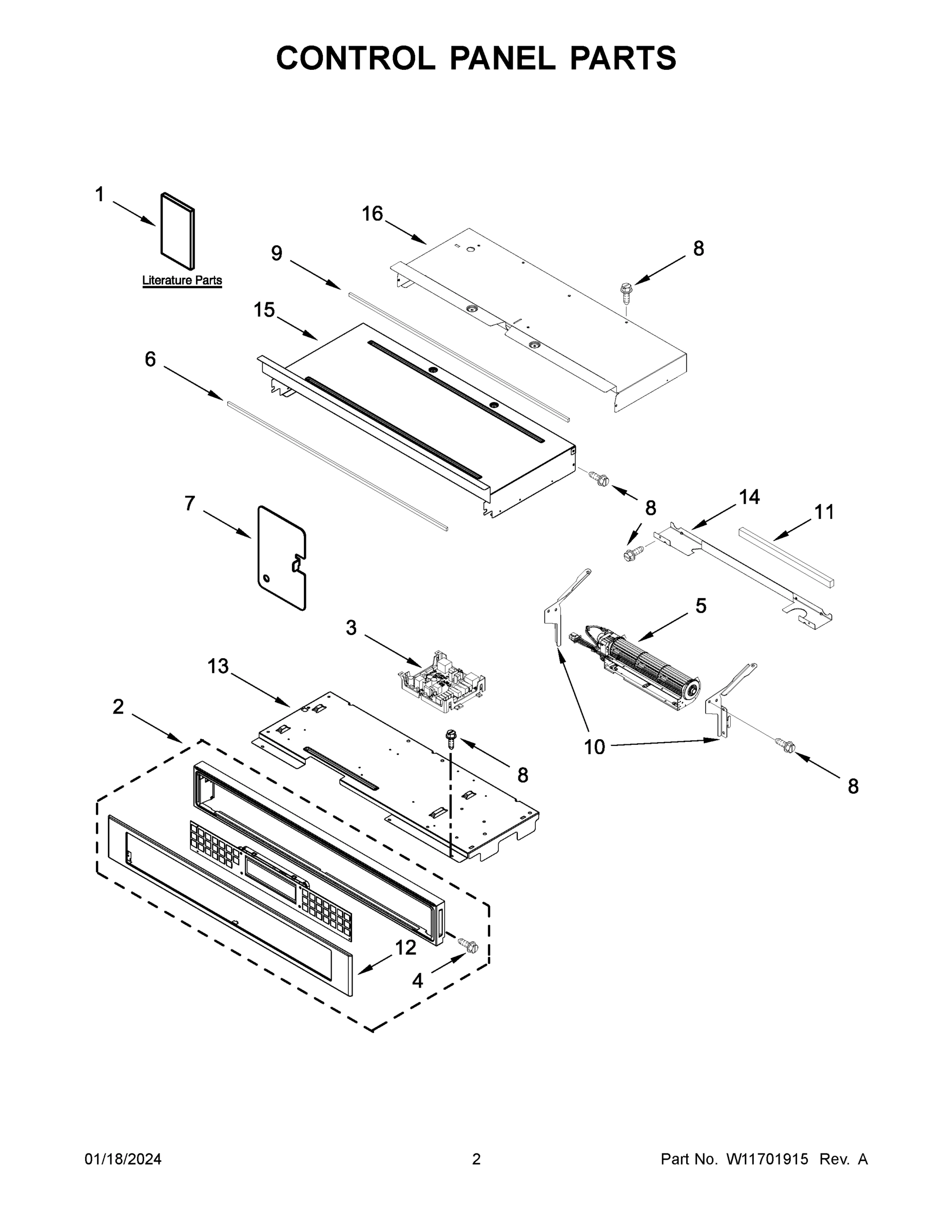 02 - CONTROL PANEL PARTS