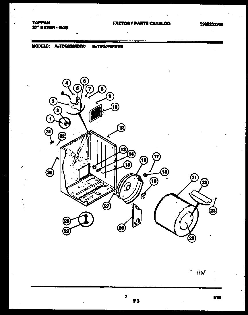 02 - CABINET AND COMPONENT PARTS
