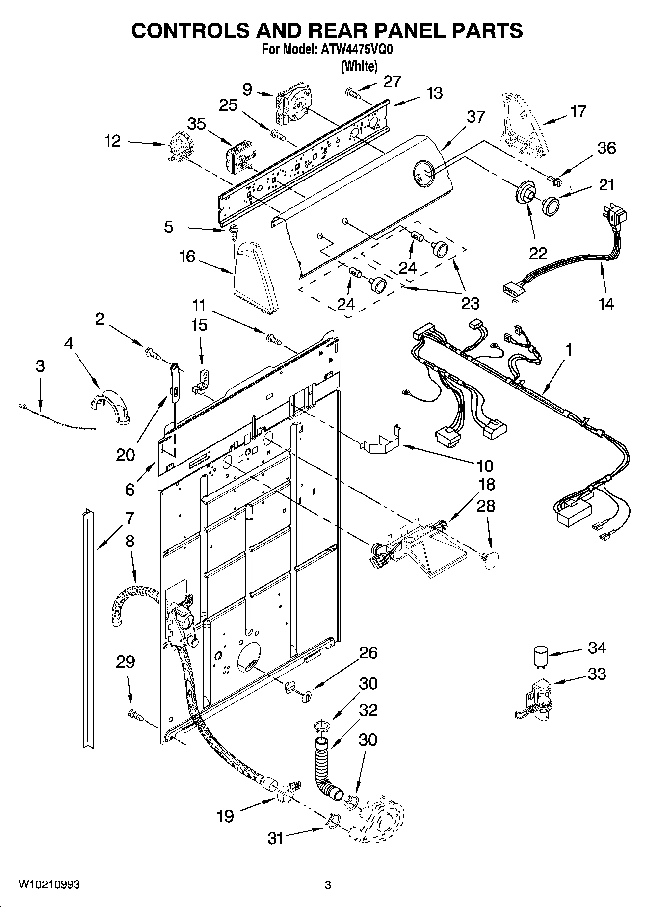02 - CONTROLS AND REAR PANEL PARTS
