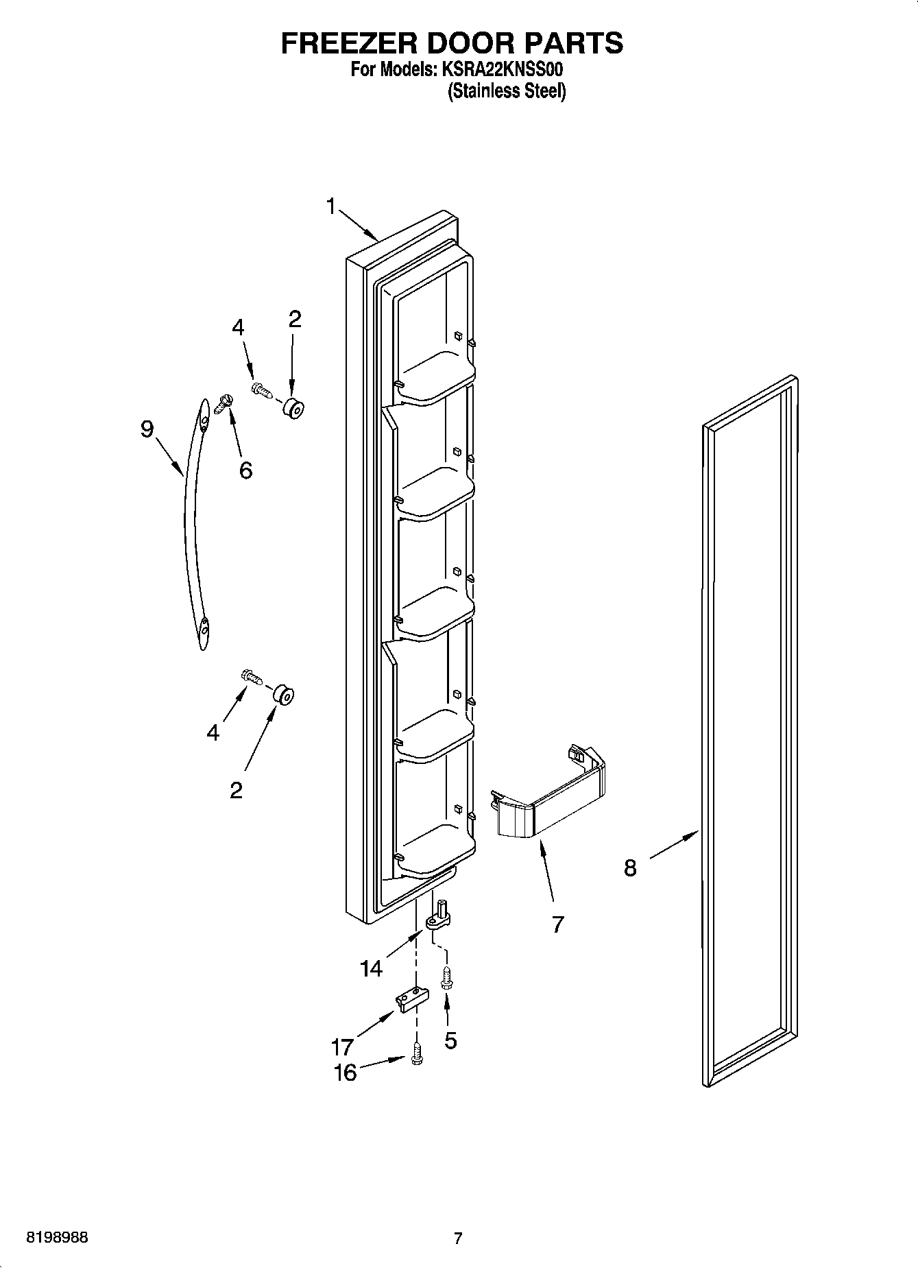 05 - FREEZER DOOR PARTS