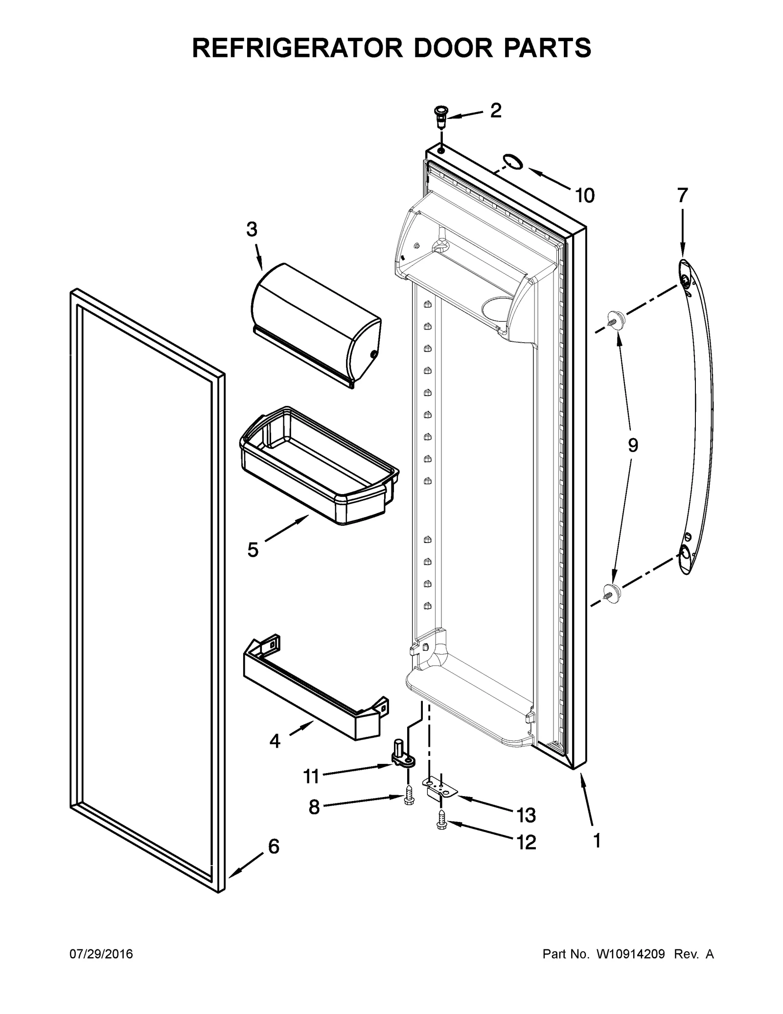 REFRIGERATOR DOOR PARTS