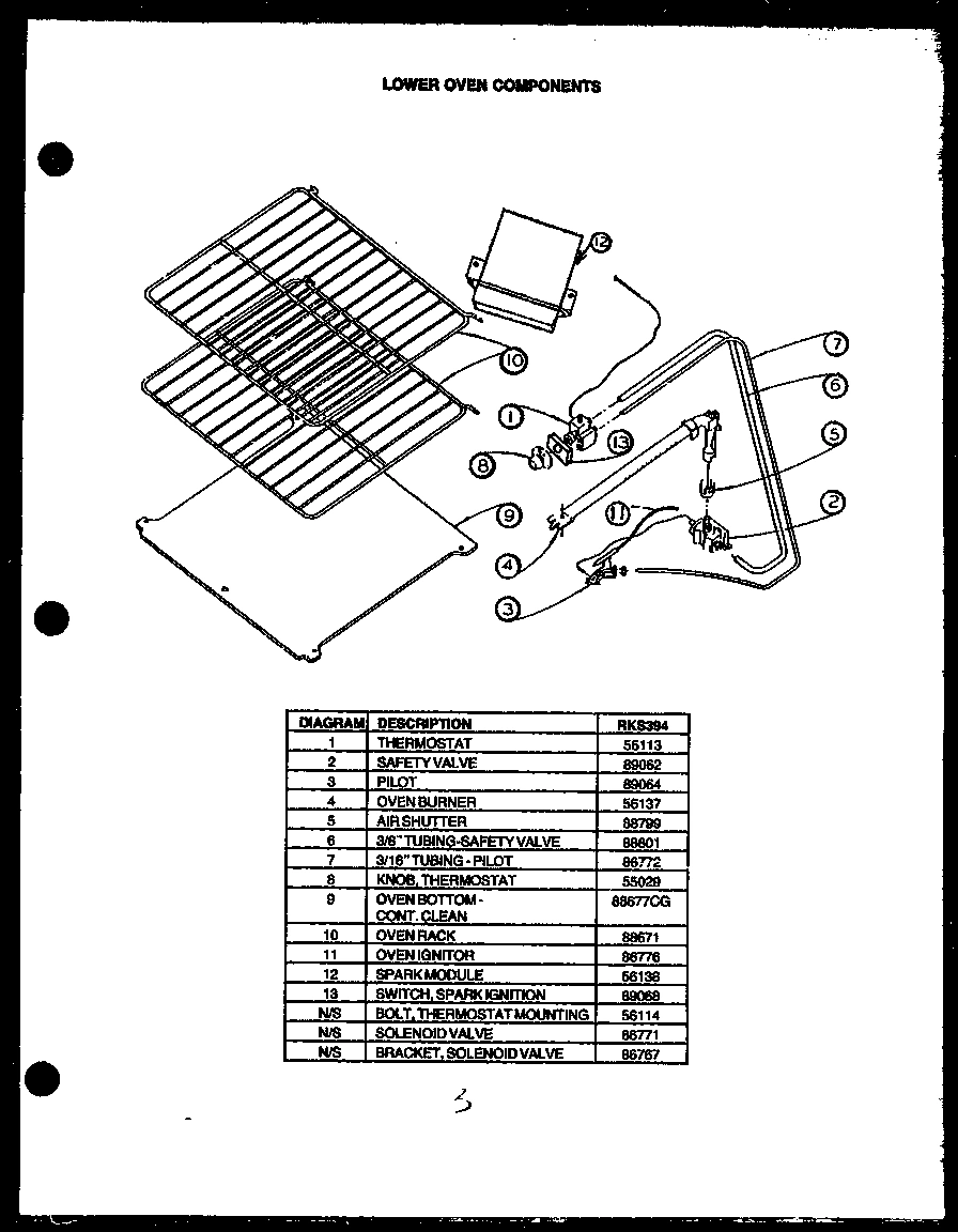 06 - LOWER OVEN COMPONENTS