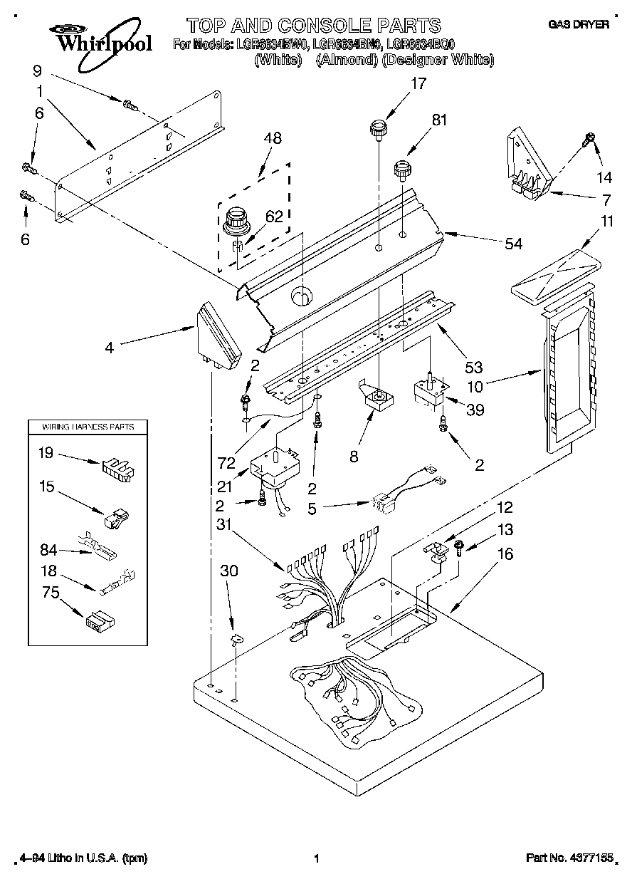 01 - TOP AND CONSOLE, LIT/OPTIONAL