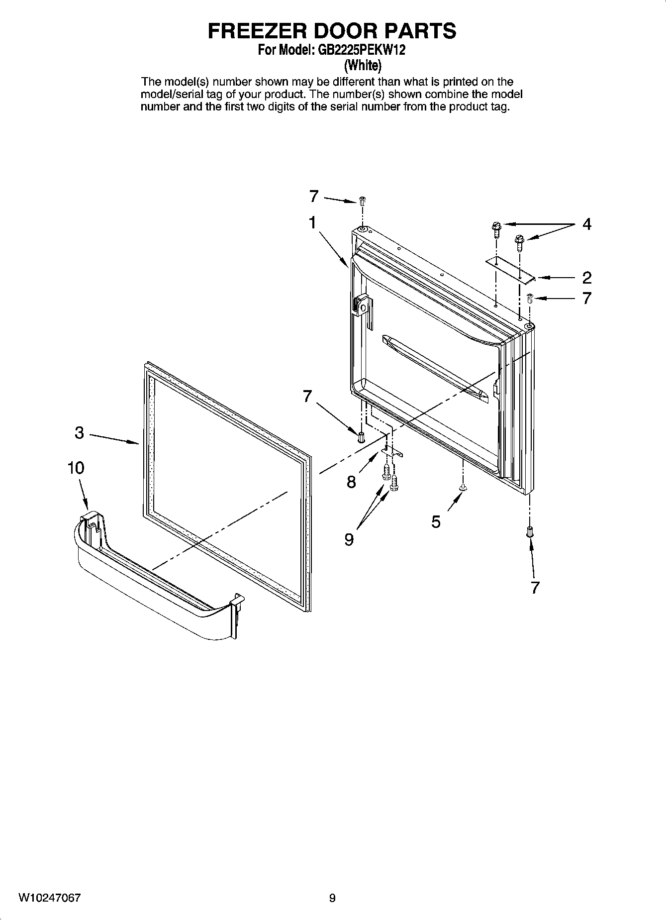 05 - FREEZER DOOR PARTS