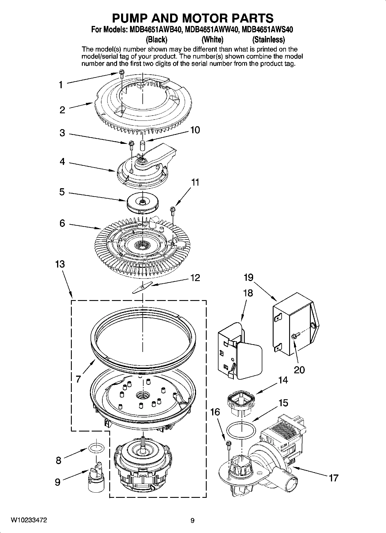 08 - PUMP AND MOTOR PARTS