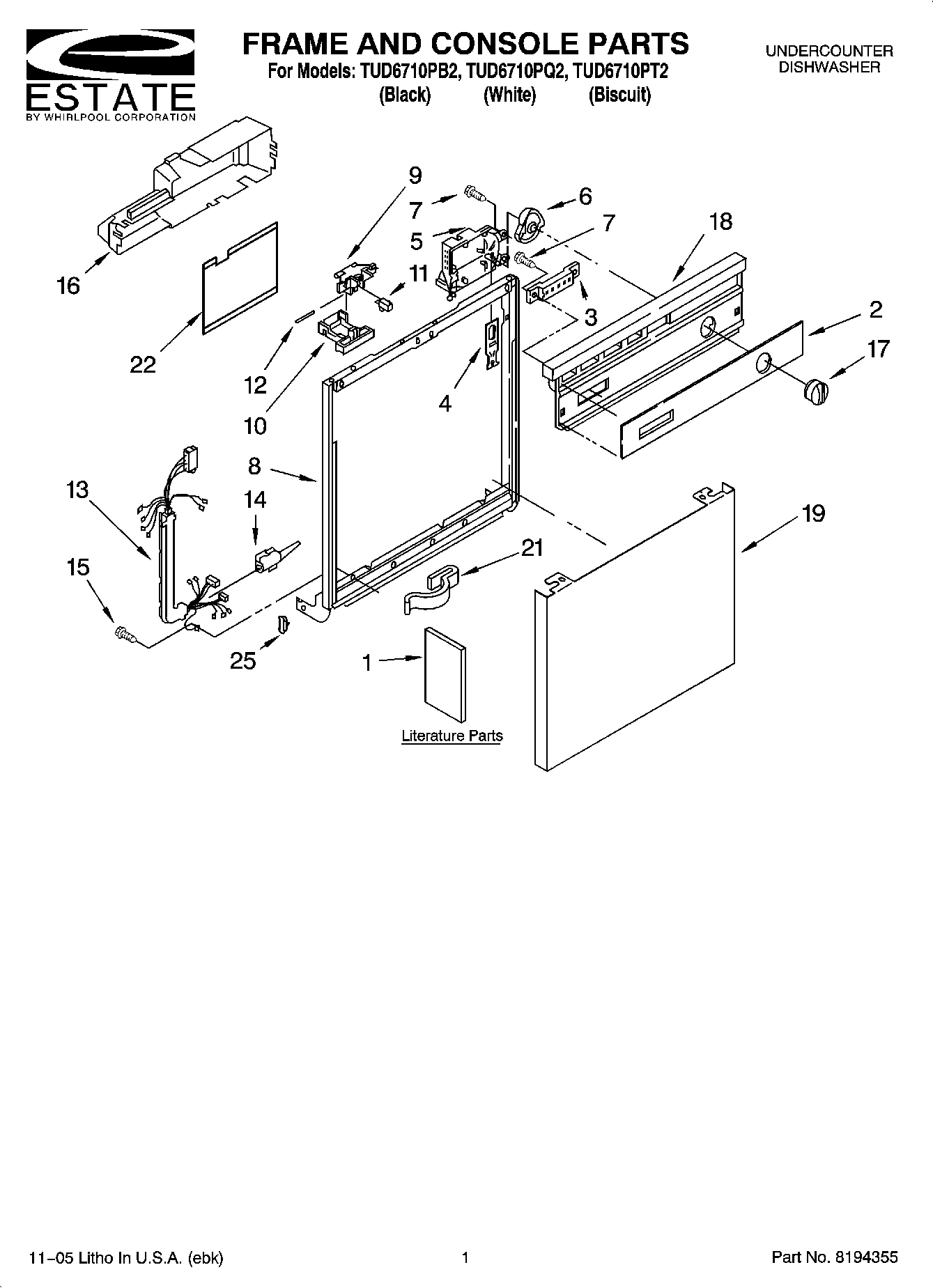 01 - FRAME AND CONSOLE PARTS