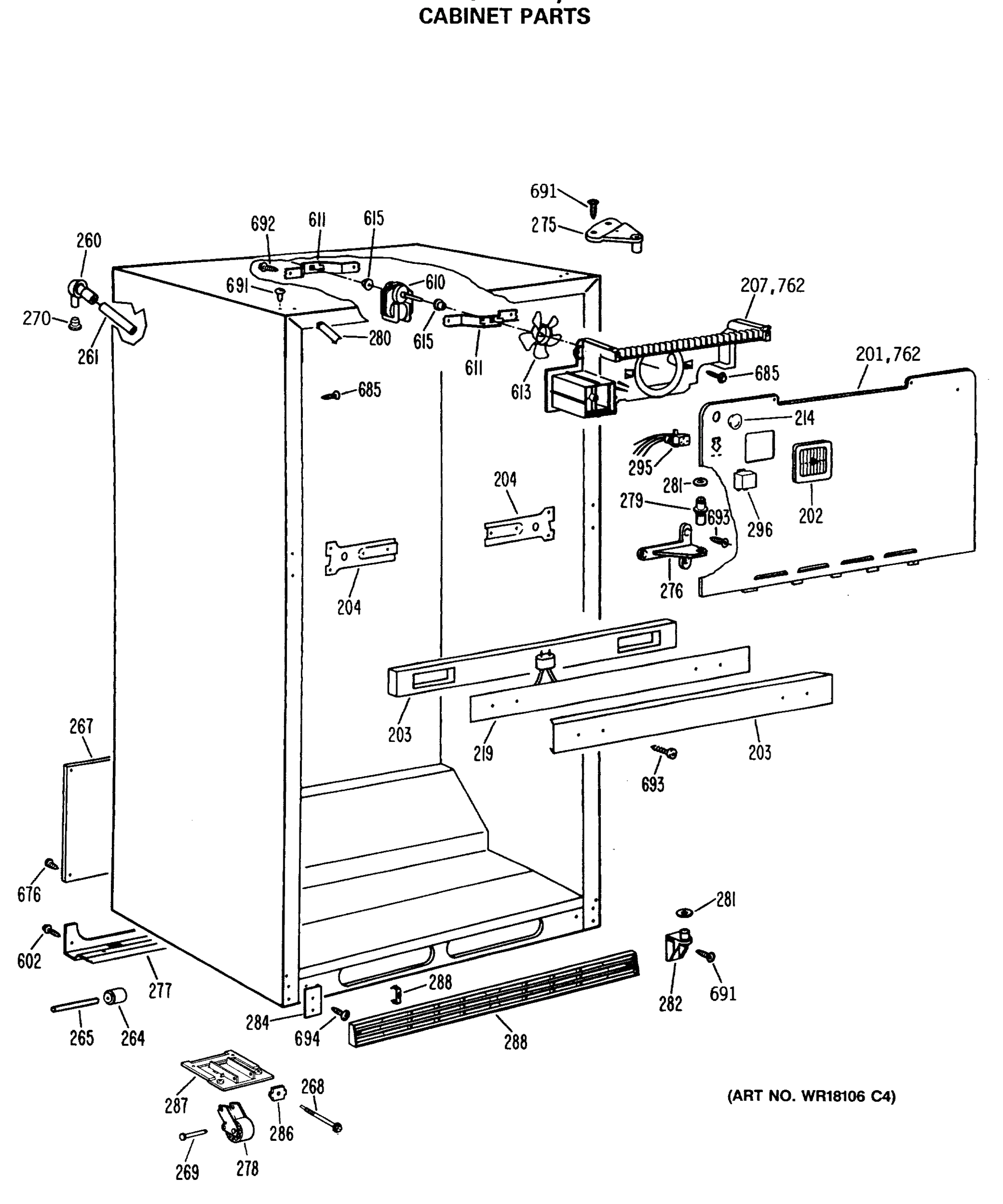 CABINET PARTS