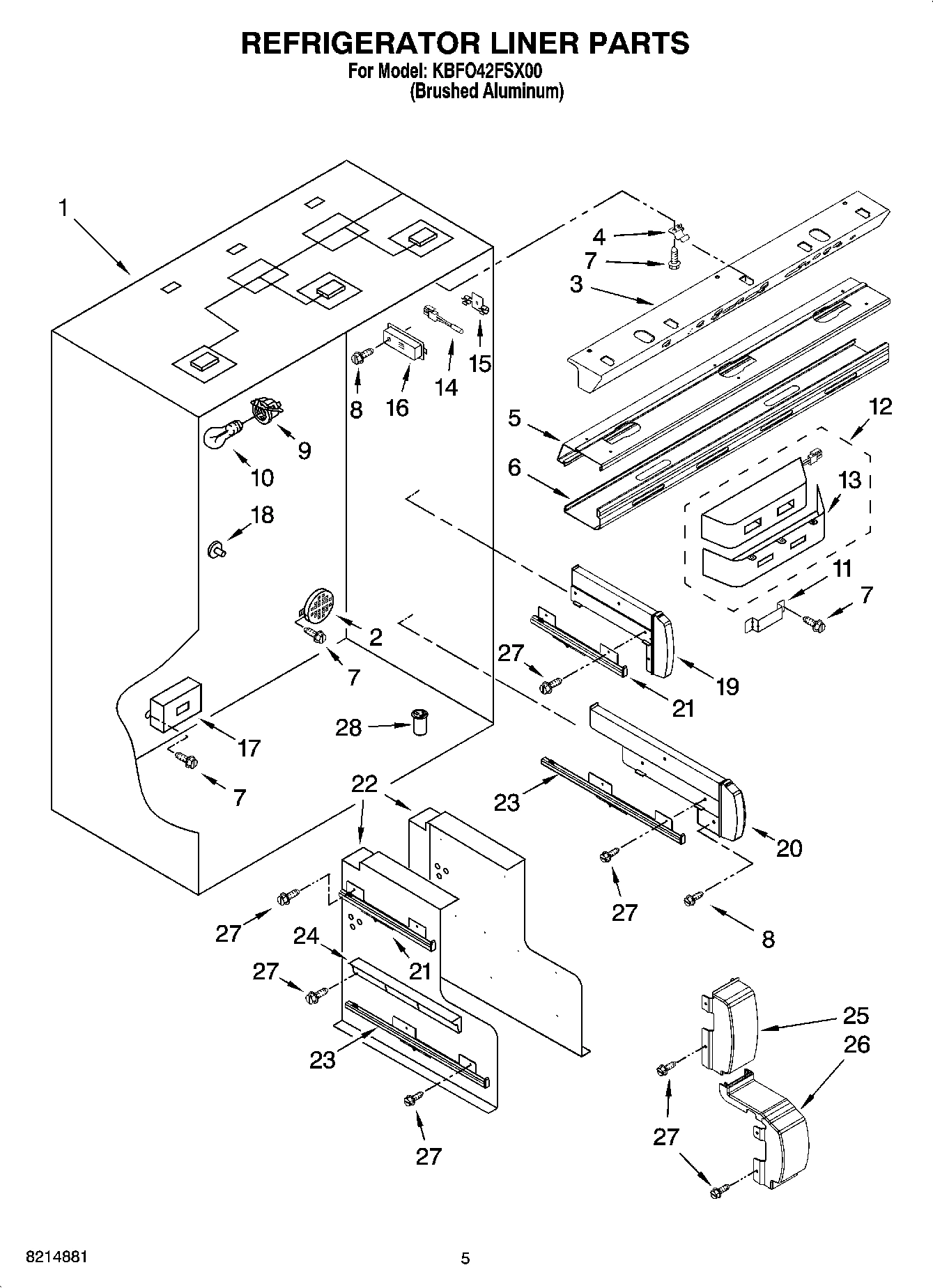 04 - REFRIGERATOR LINER PARTS