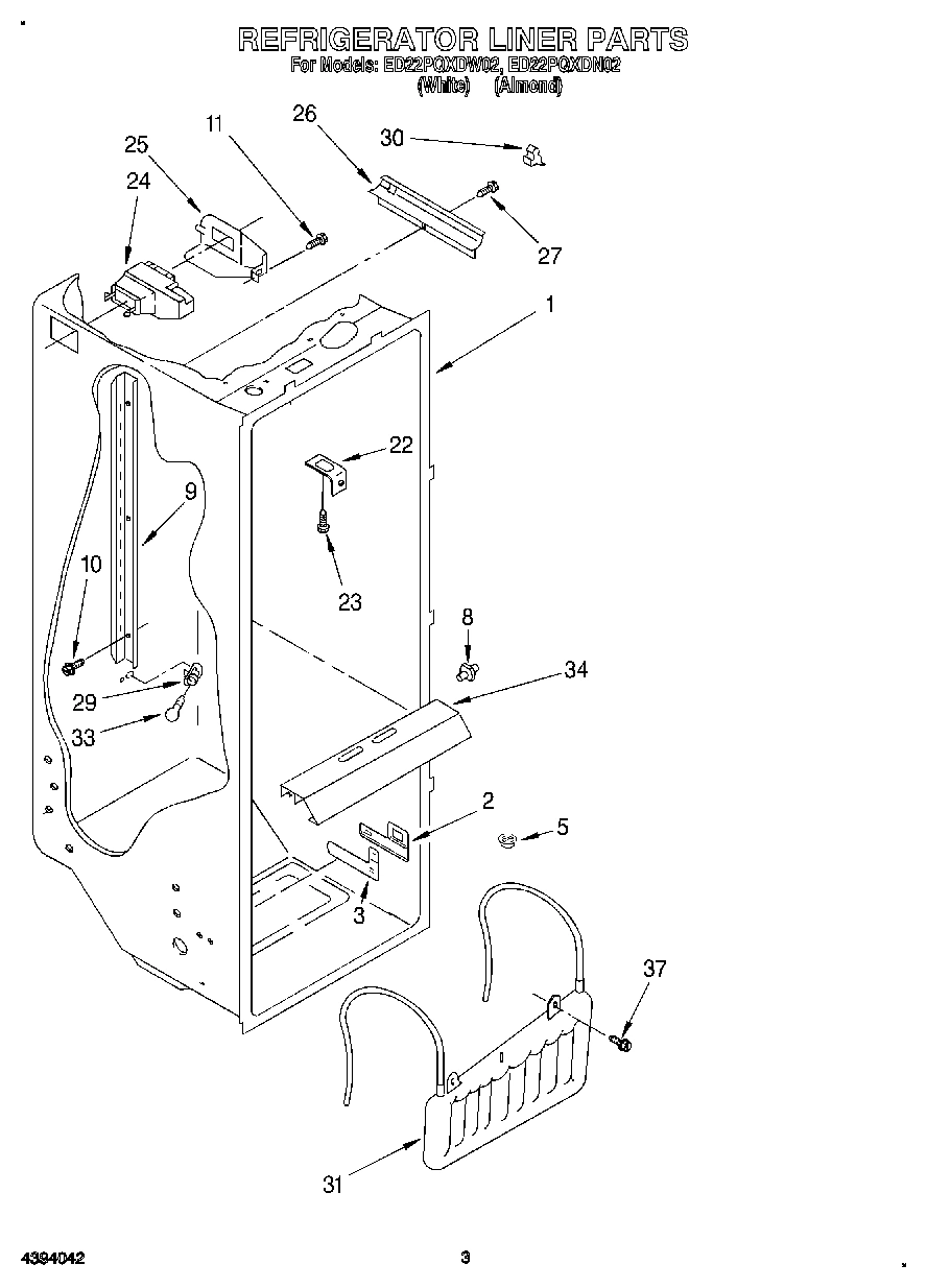 02 - REFRIGERATOR LINER
