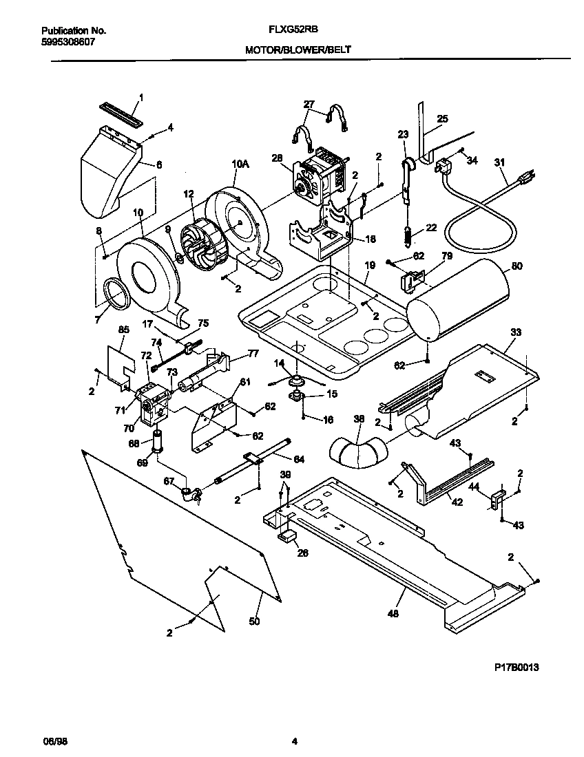 03 - MOTOR/BLOWER/BELT