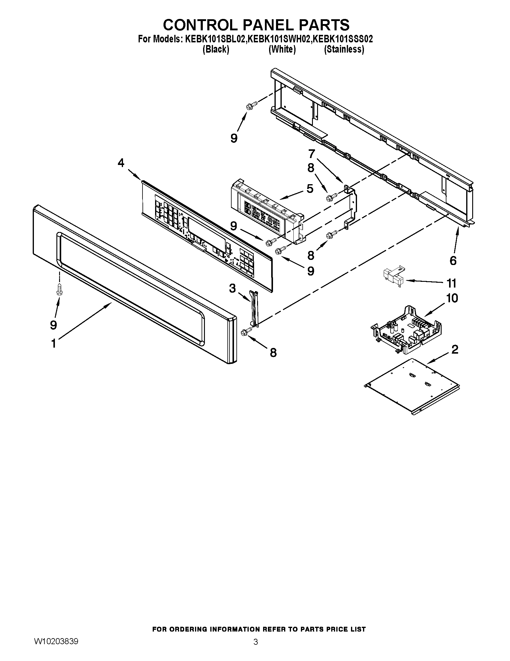 02 - CONTROL PANEL PARTS