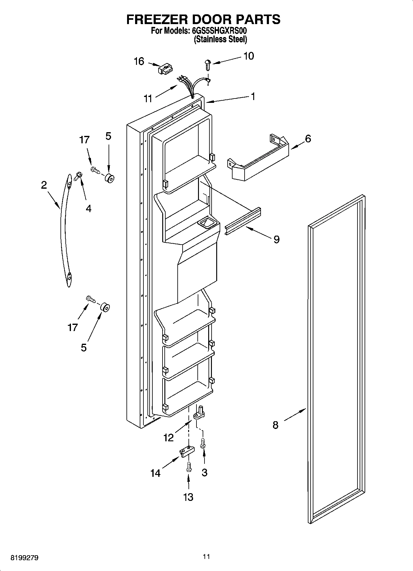 07 - FREEZER DOOR PARTS