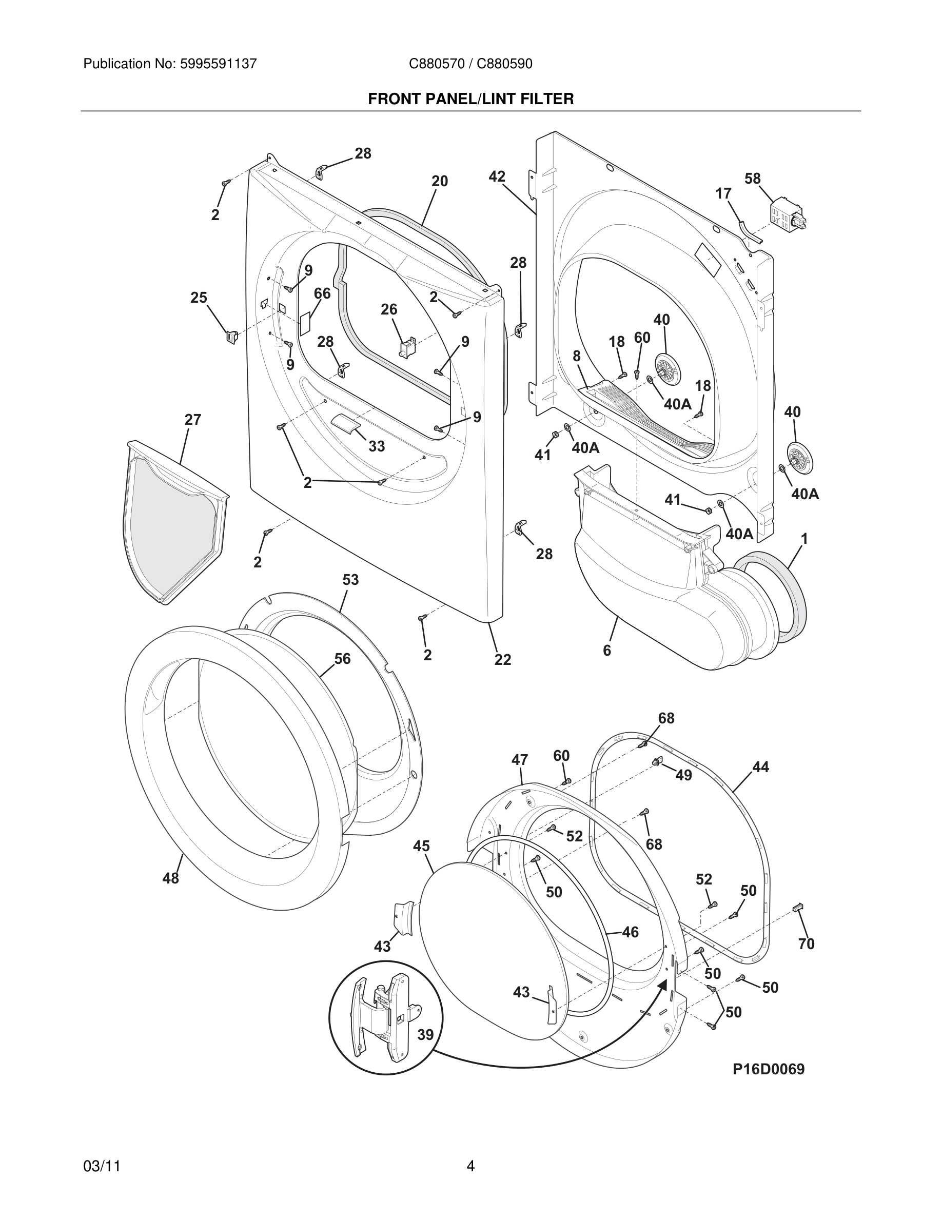 05 - FRONT PANEL/LINT FILTER
