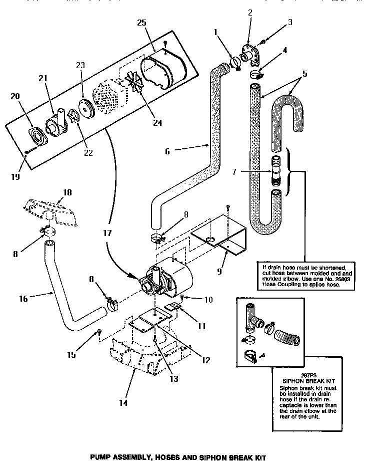 18 - PUMP ASSY, HOSES & SIPHON BREAK KIT