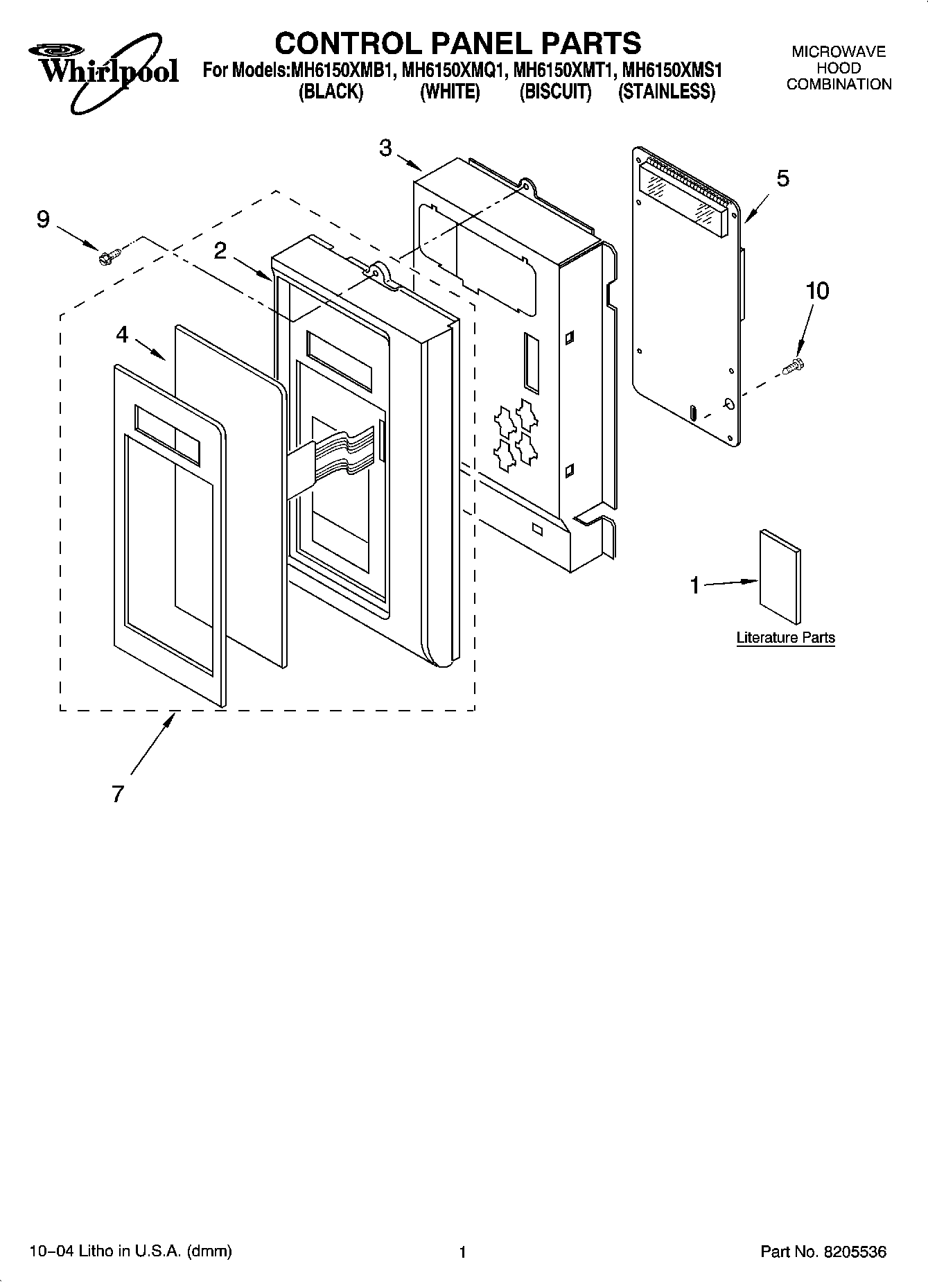 01 - CONTROL PANEL PARTS