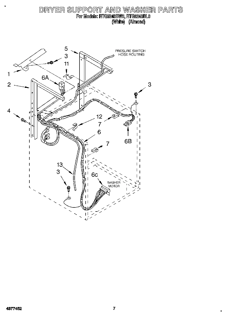05 - DRYER SUPPORT AND WASHER